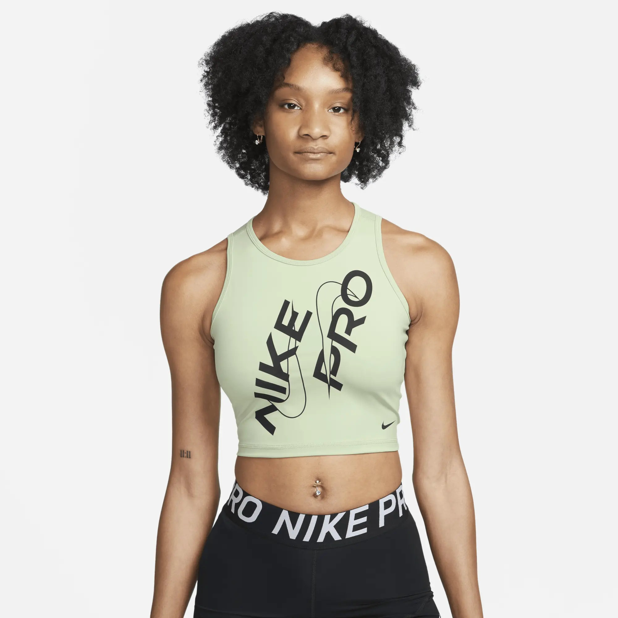 Nike pro women's cropped tank on sale