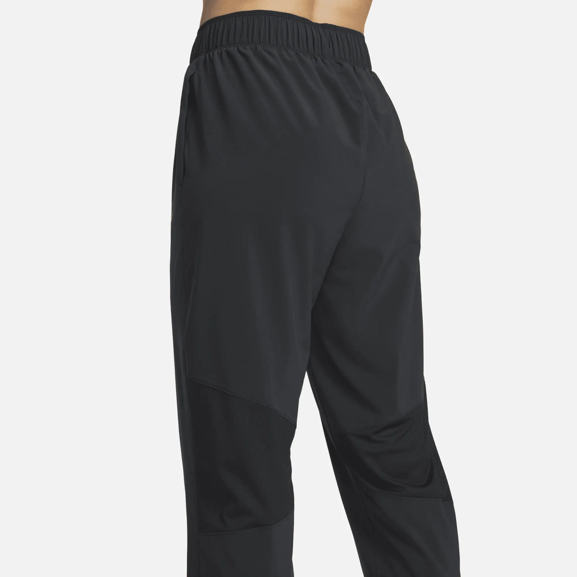 Nike Dri-FIT Fast Women's Mid-Rise 7/8 Running Trousers - Black - 75% Recycled Polyester Minimum