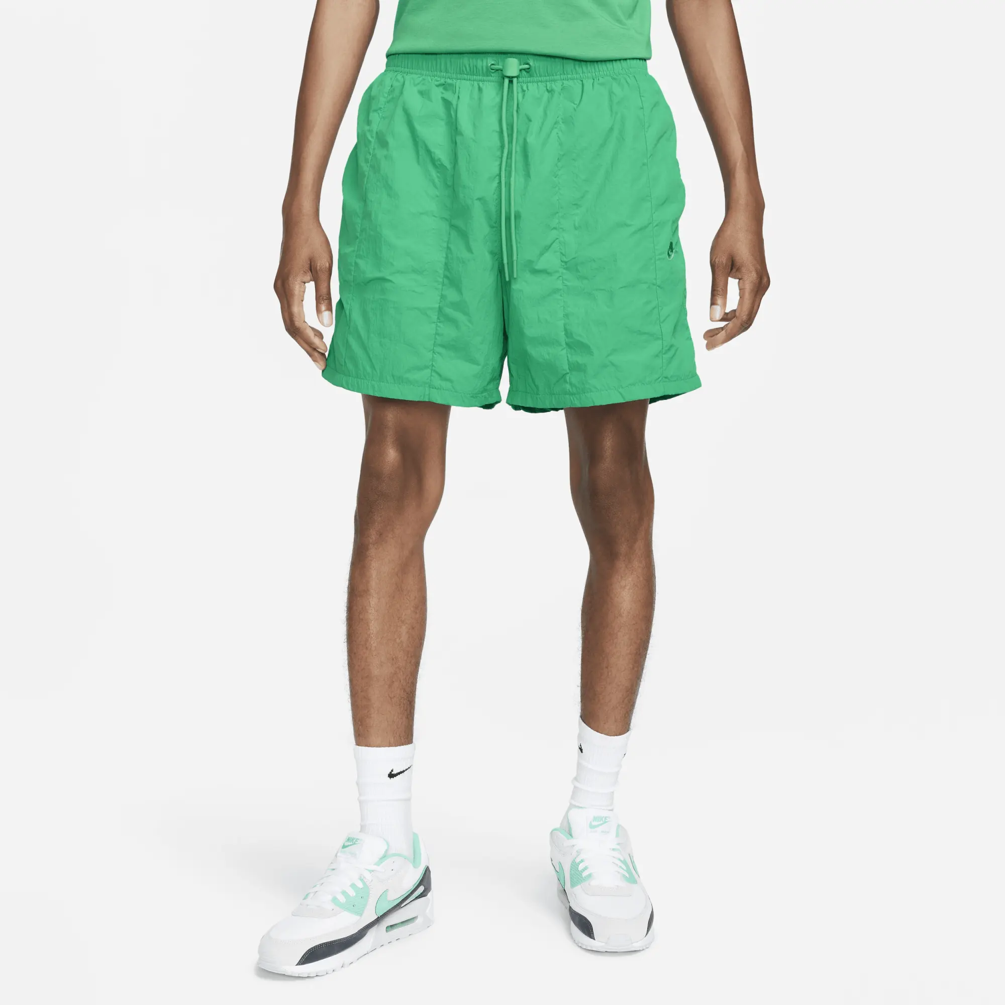 Nike Sportswear Tech Pack Men s Woven Shorts Green Recycled Fibres FB7378 324 FOOTY.COM