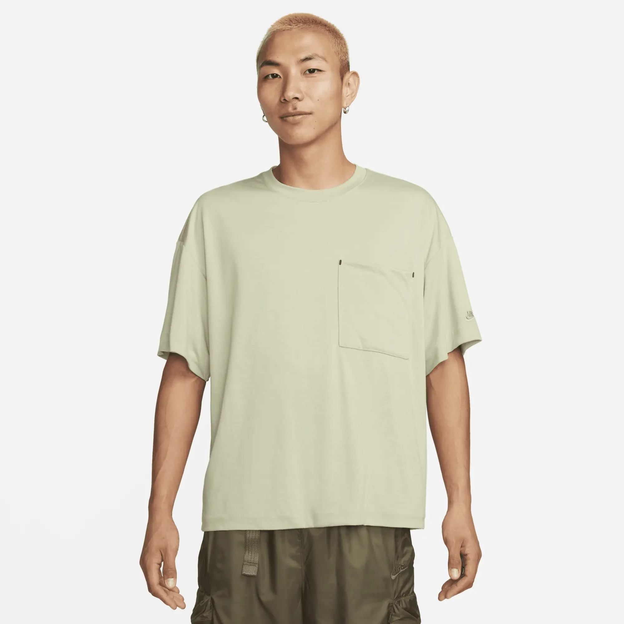T-Shirt Nike Sportswear Tech Pack Dri-Fit Short-Sleeve T-Shirt Olive Aura/ Black/ Olive Aura Xxl