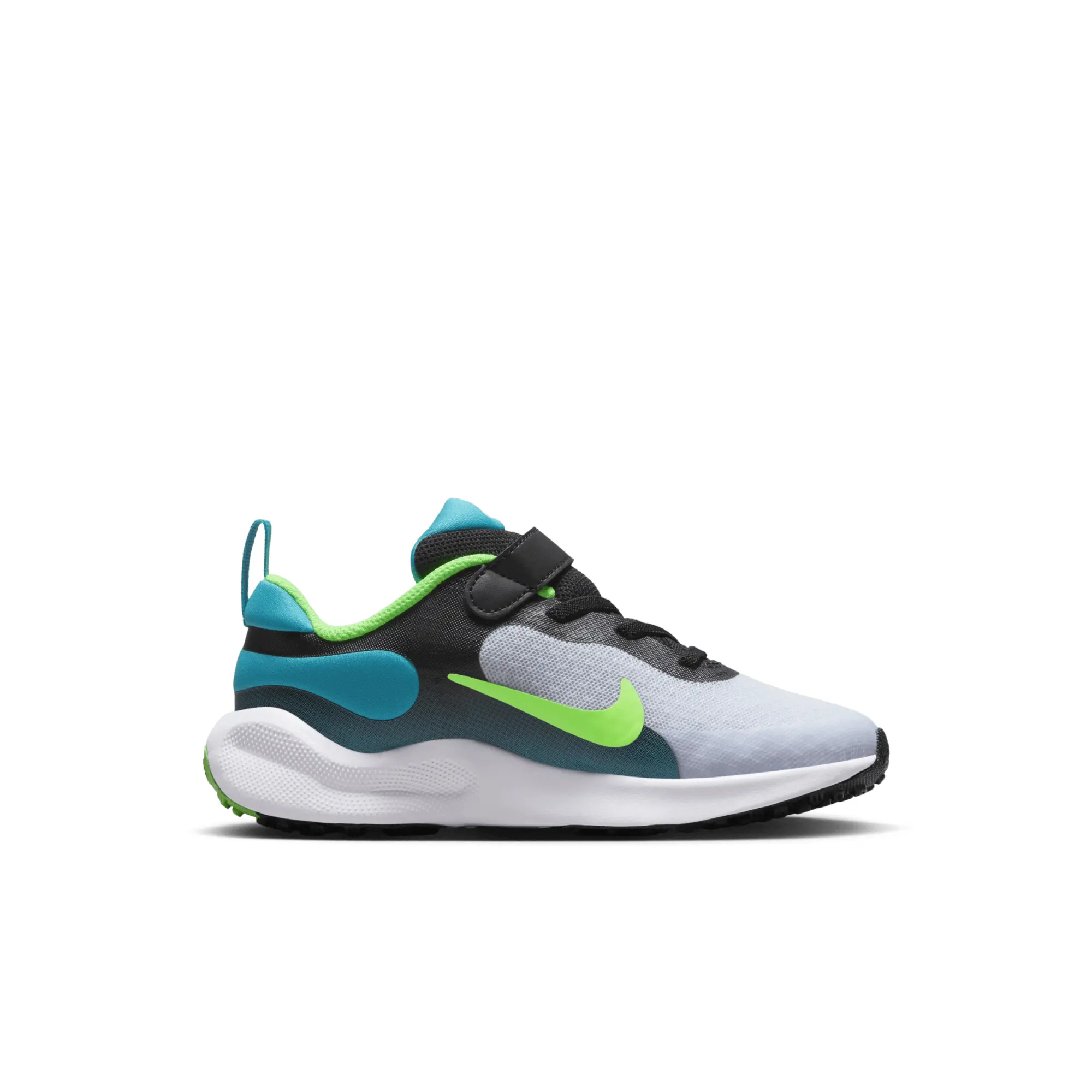 Nike black and blue revolution 7 Boys Junior trainers