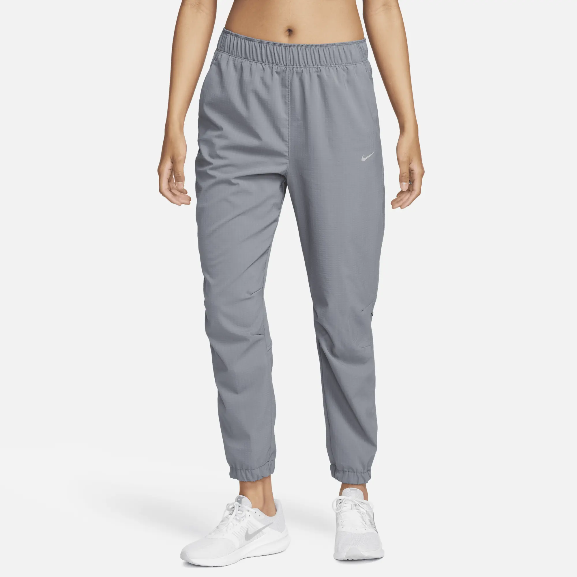 Nike Dri FIT Fast Women s Mid Rise 7 8 Warm Up Running Trousers Grey FB7730 084 FOOTY.COM