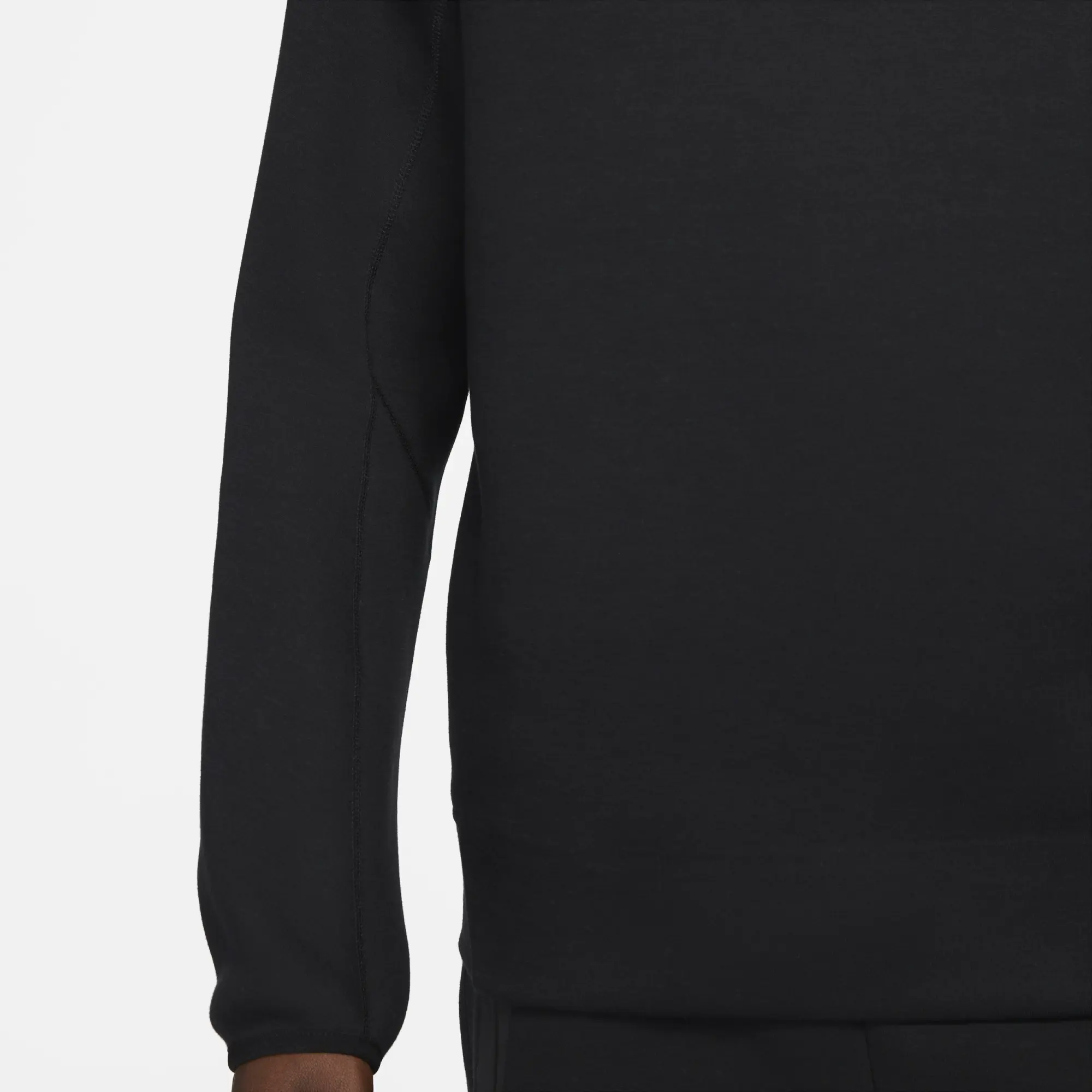 Nike Sportswear Tech Fleece Men's Crew - Black - Sustainable Blends Minimum