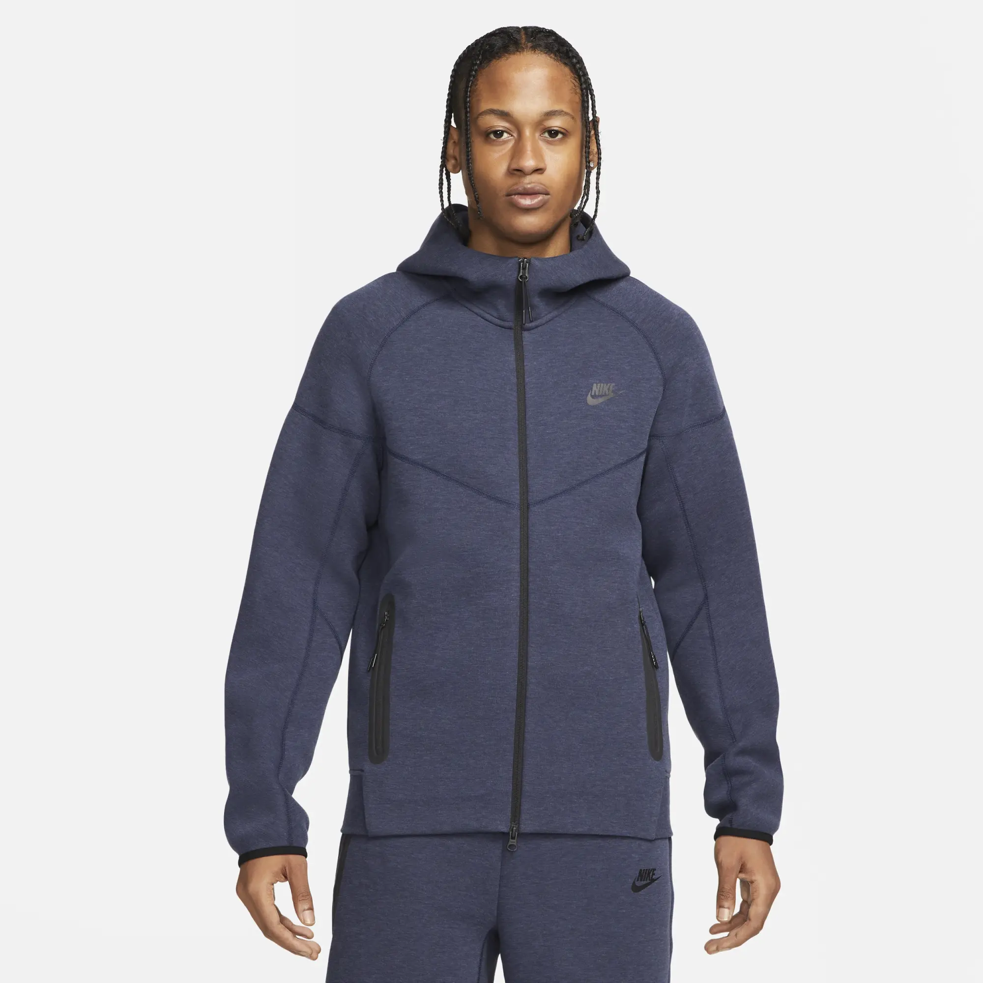 Nike Tech Fleece Men Hoodies - Blue