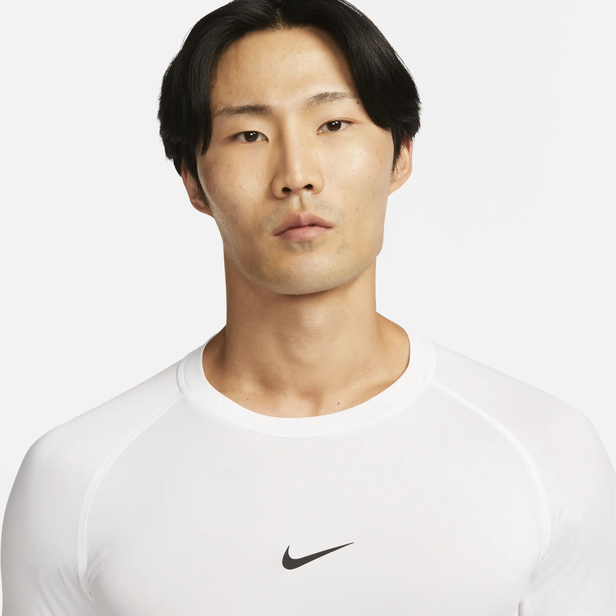 Nike Pro Training Muscle Fit T-Shirt In White