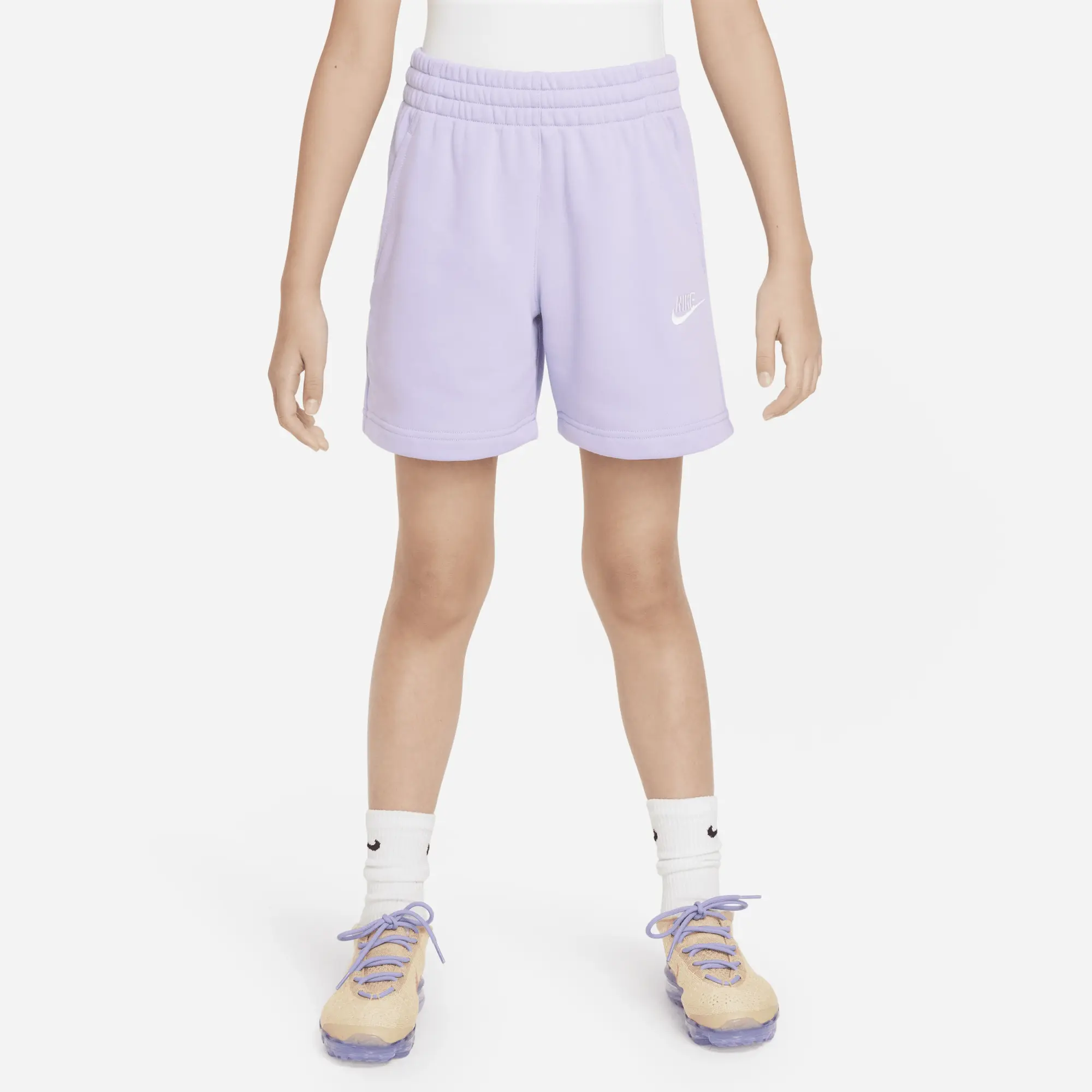 Nike Girls Club 5 Inch Short - Purple - Size XL/G - Purple