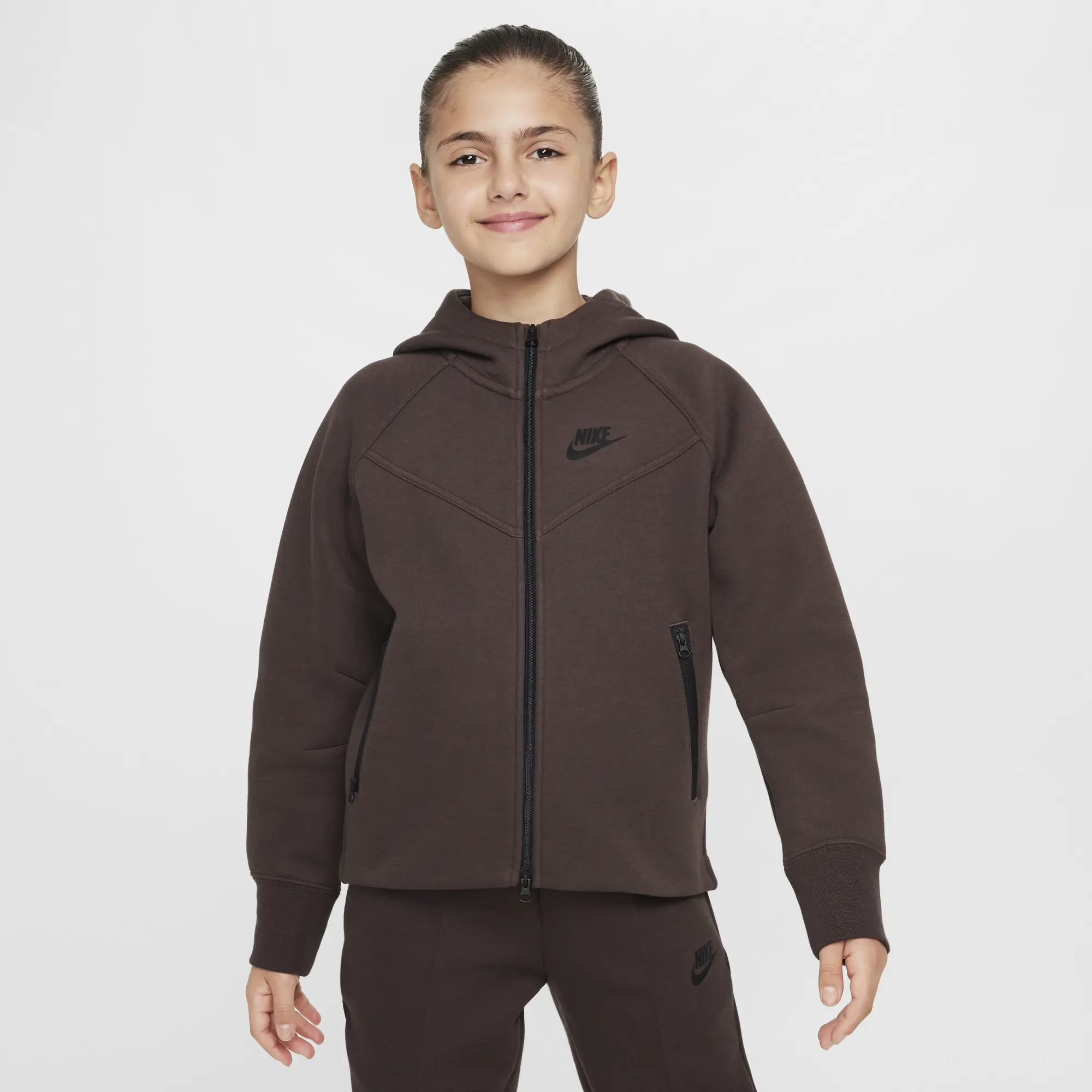 Nike Sportswear Older Girls Tech Fleece Full Zip Hoodie 8 15Y