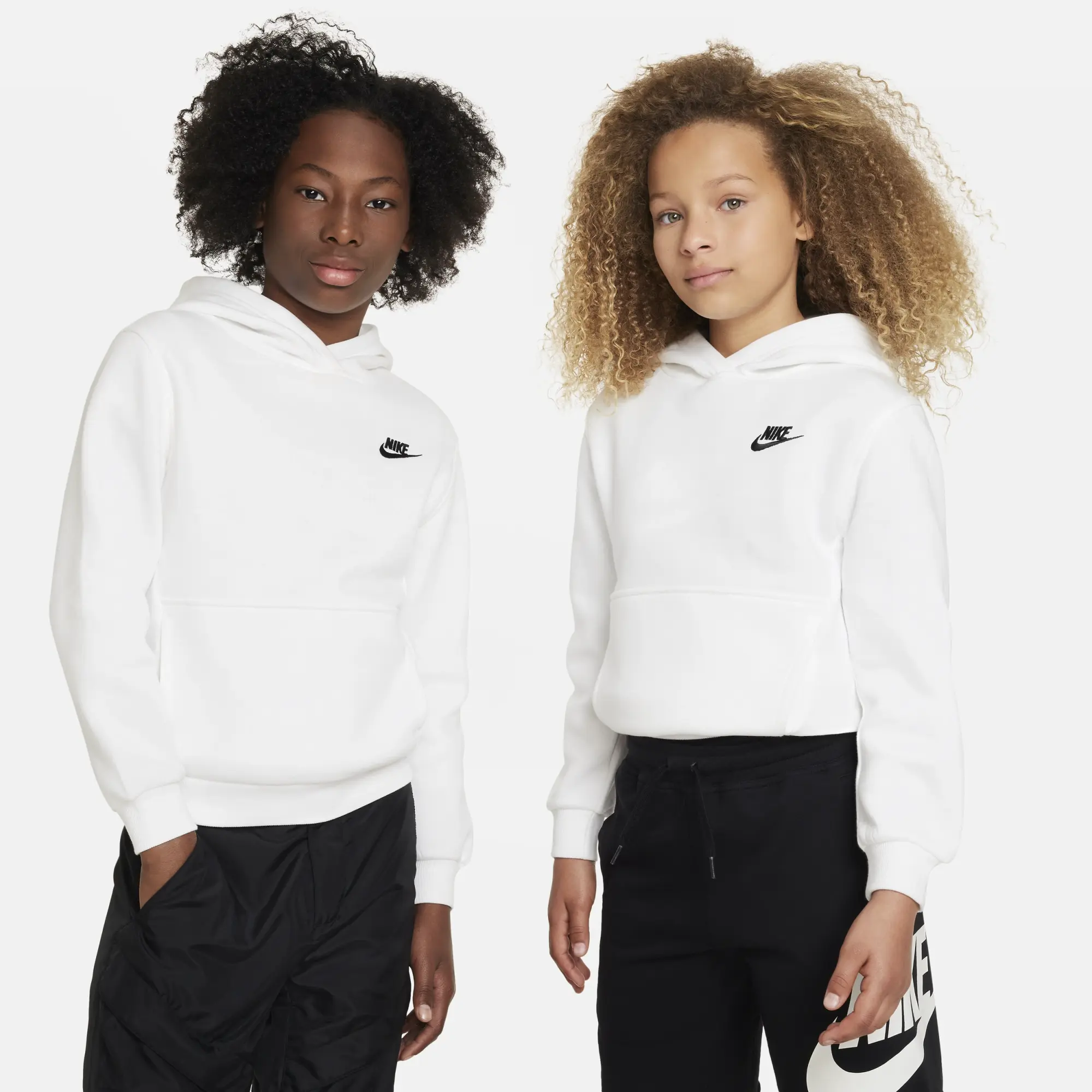 White nike hoodie junior sale