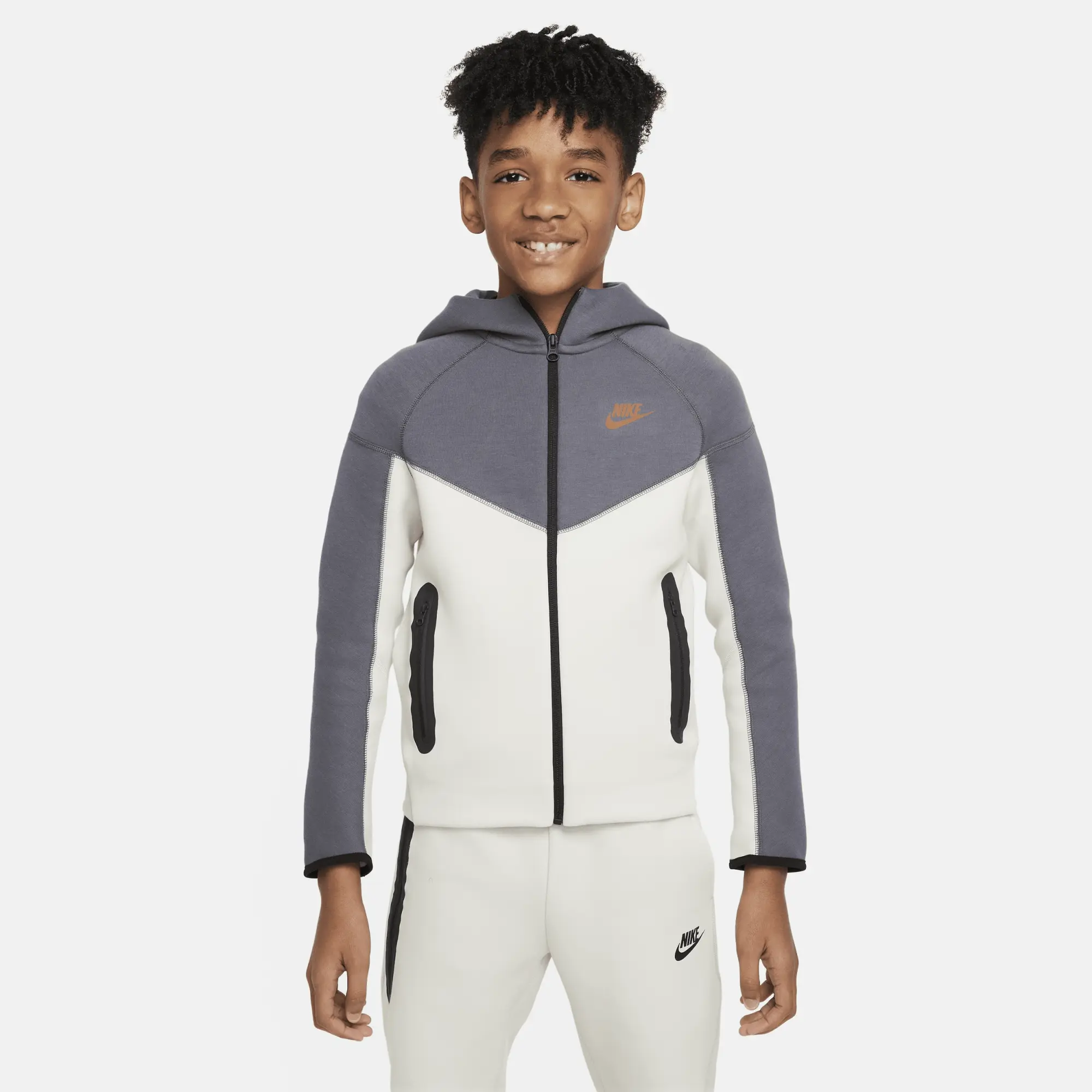 Nike Sportswear Older Kids Tech Fleece Full Zip Hoodie 8 15Y