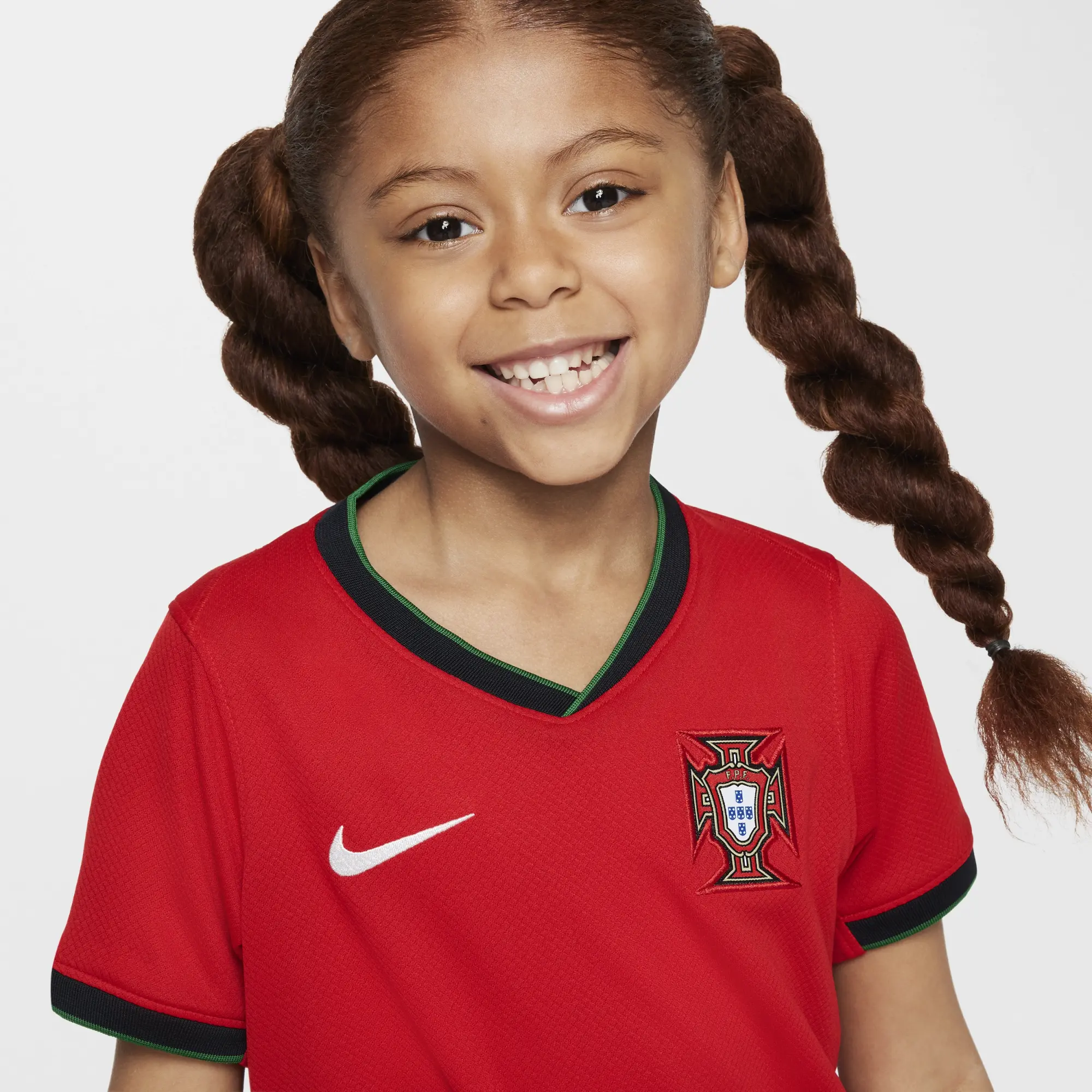 Nike Portugal Kids SS Home Mini Kit 2024