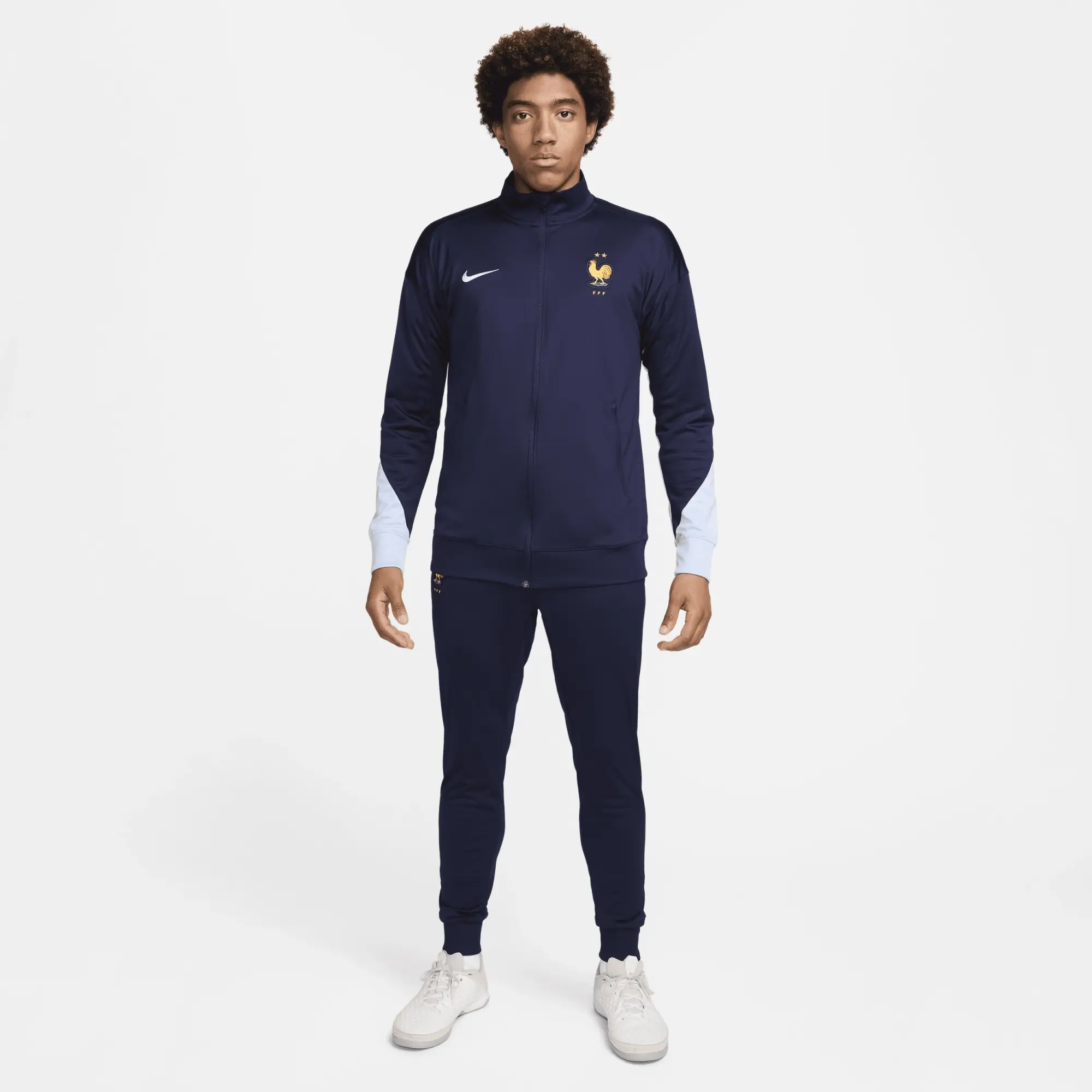 Nike France Dri-Fit Strike Tracksuit - Blackened Blue/Cobalt Bliss 2024-2025