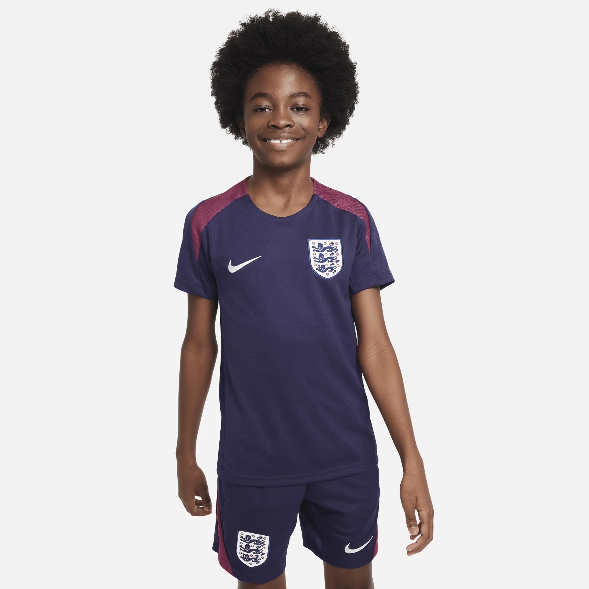 Nike England 2024 Kids Dri FIT Strike SS Top