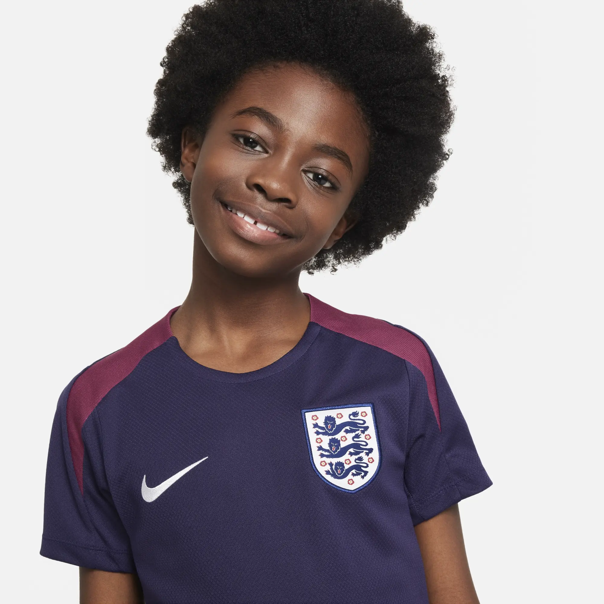 Nike England 2024 Kids Dri FIT Strike SS Top