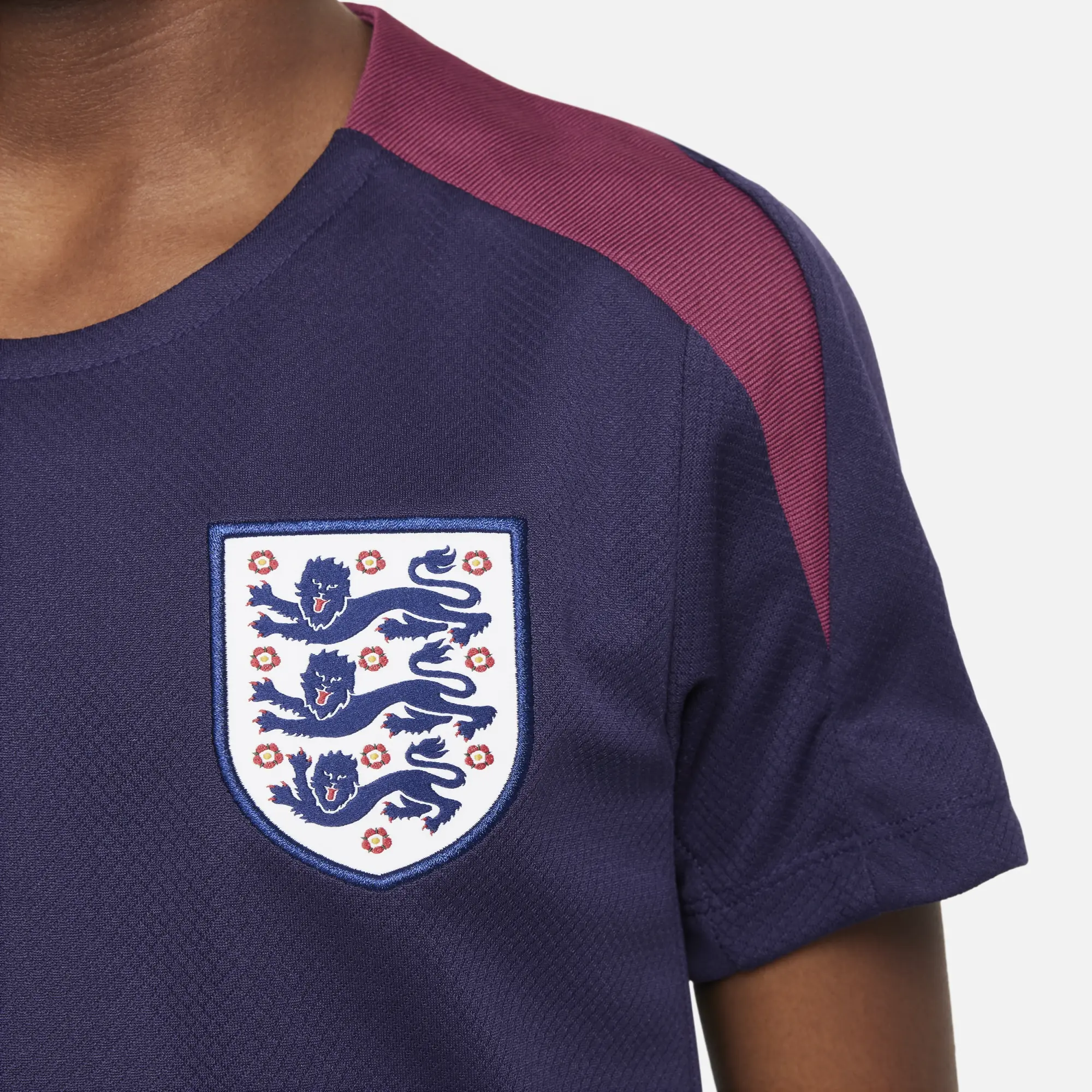 Nike England 2024 Kids Dri FIT Strike SS Top