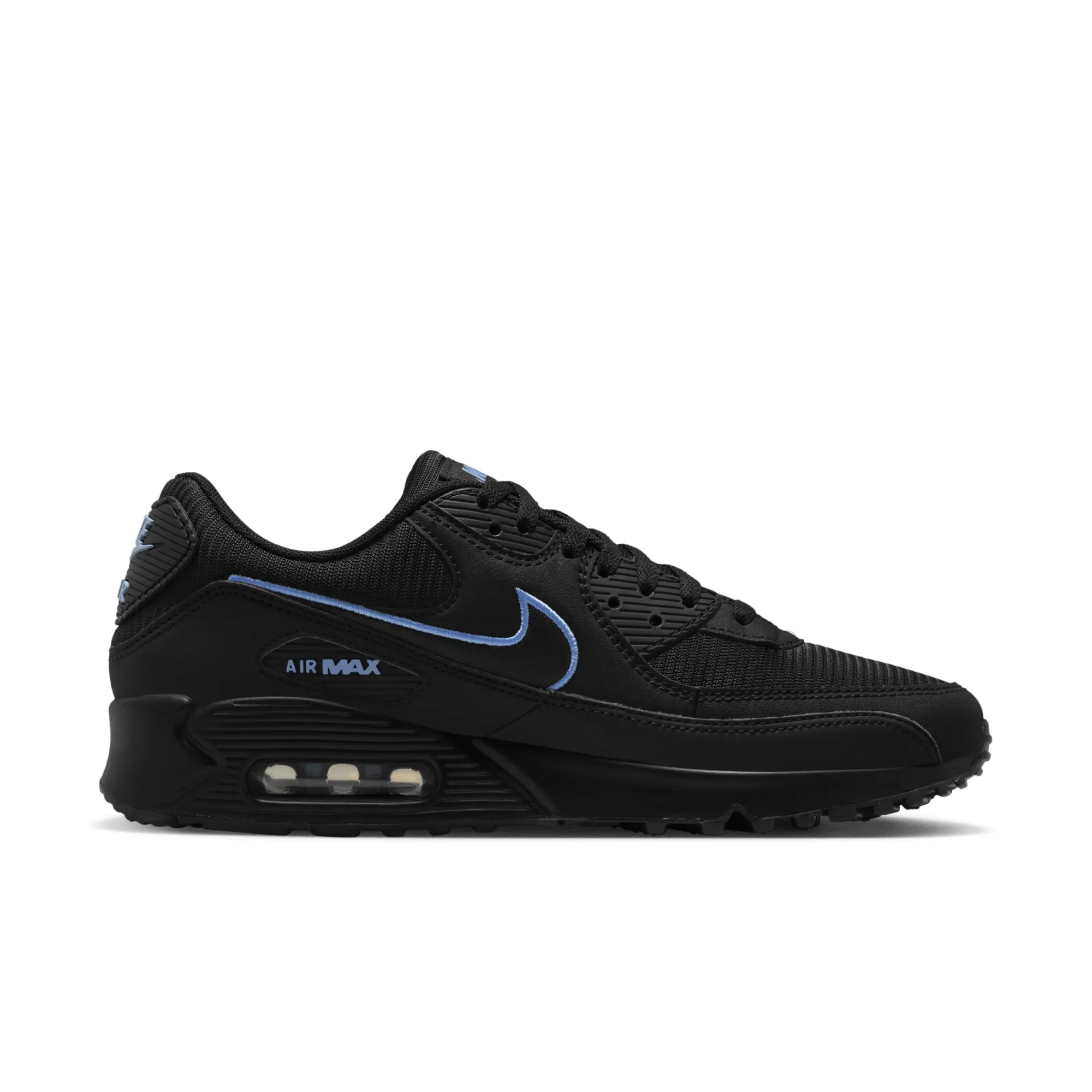 Nike Unisex Air Max 90 Trainers Black/University Blue