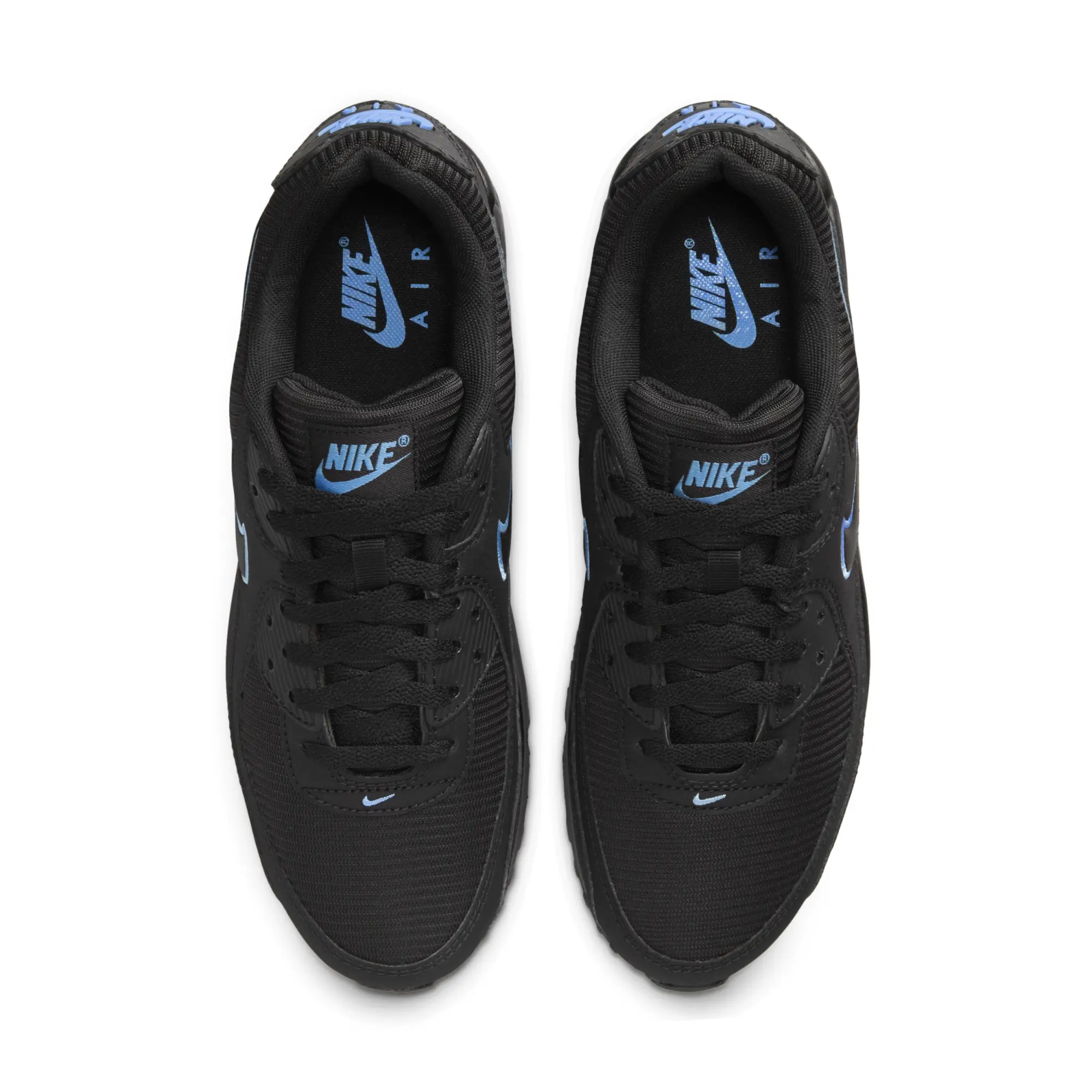 Nike Unisex Air Max 90 Trainers Black/University Blue