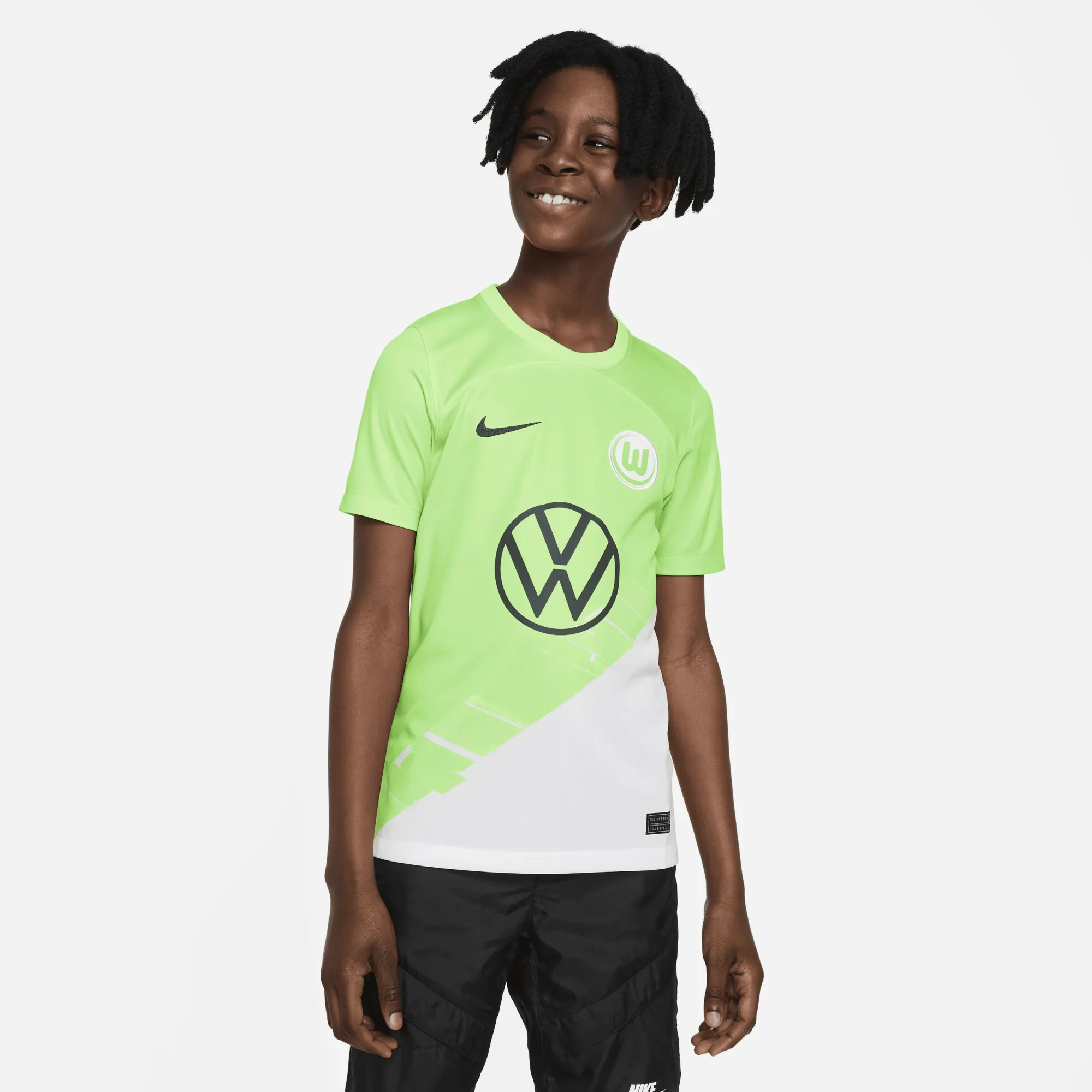 Nike Wolfsburg Kids SS Home Shirt 2023/24