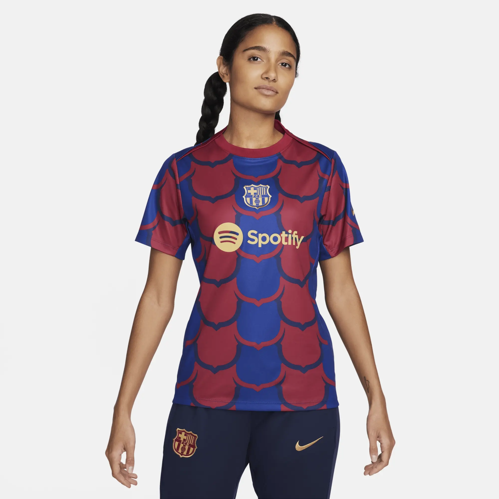 Nike FC Barcelona Academy Pro Pre Match Top 2023 2024 Womens