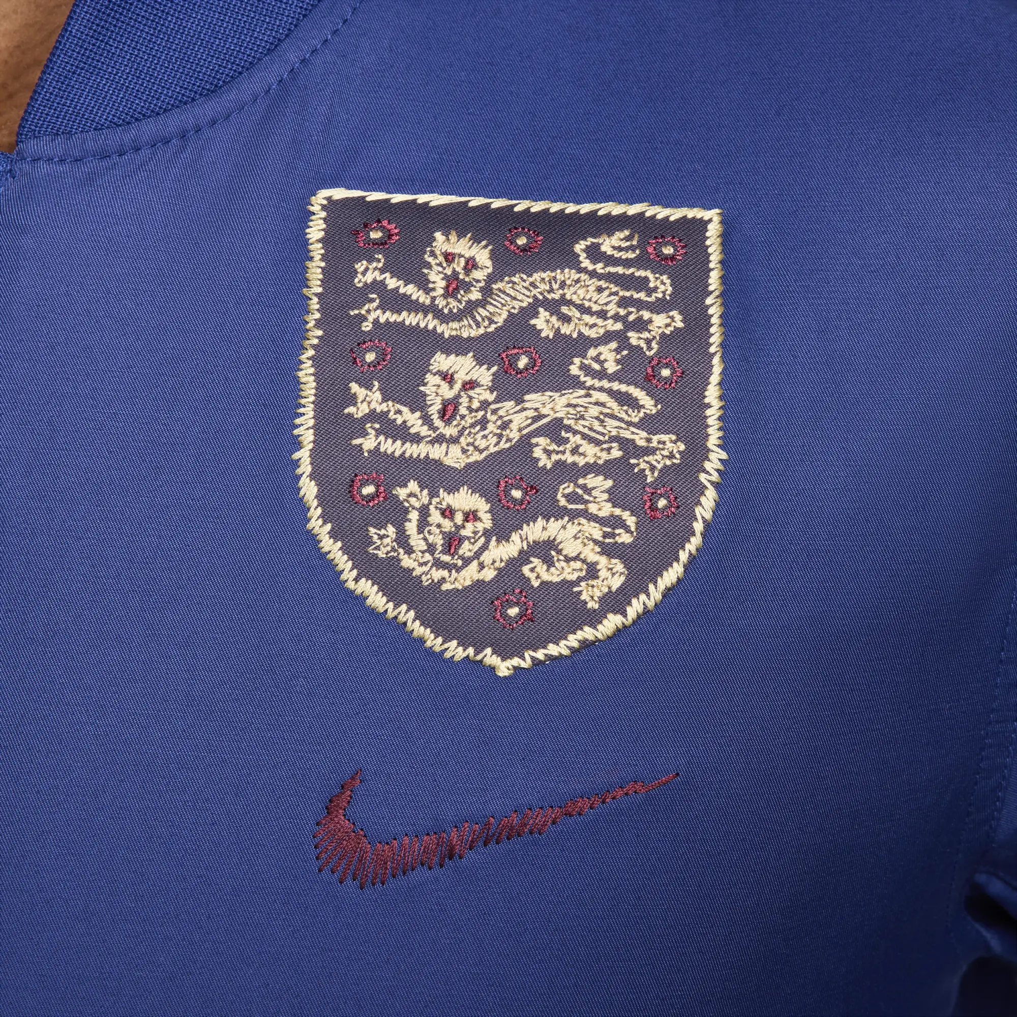 England Nike Woven Bomber Jacket - Dark Blue