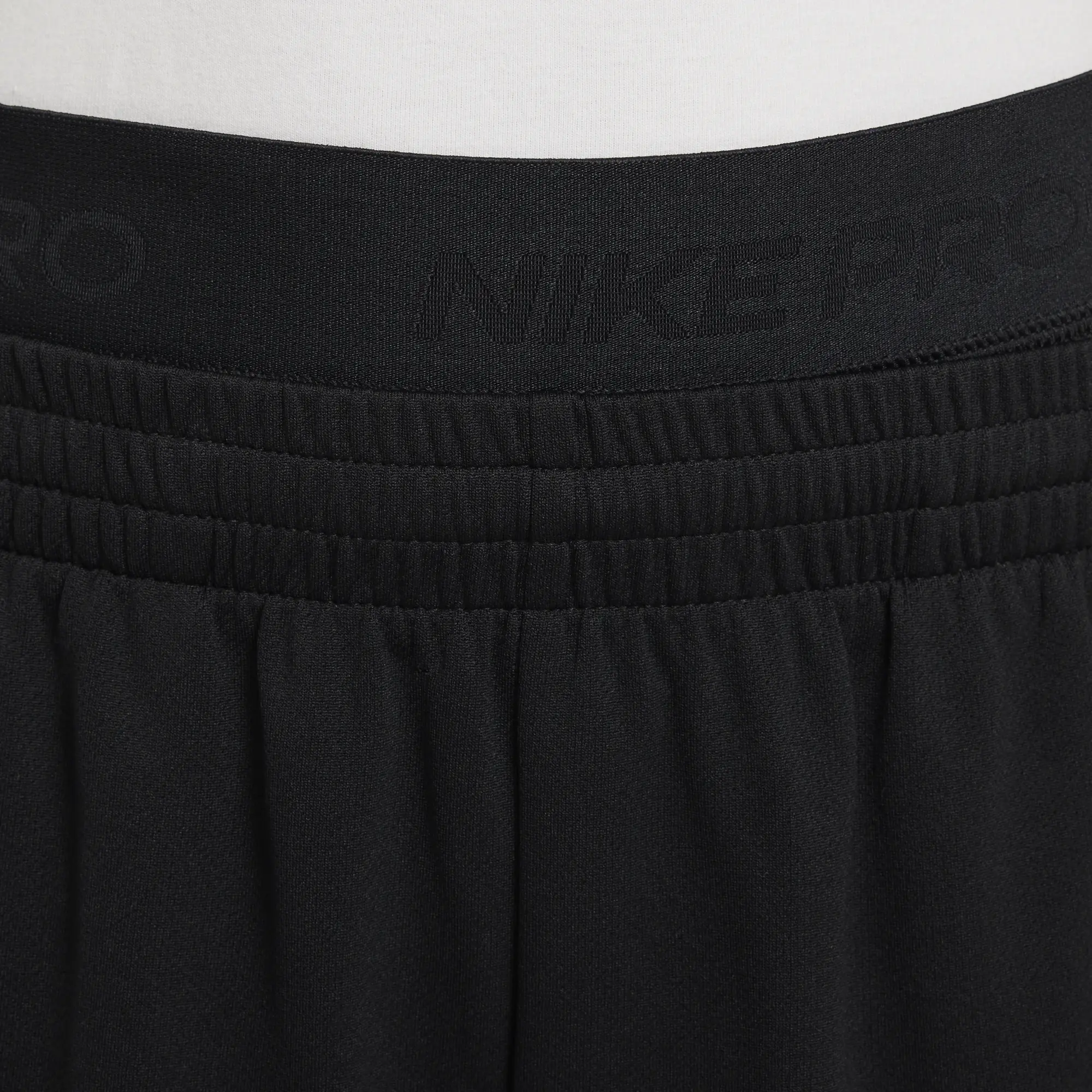 Nike Pro Older Kids' (Boys') Dri-FIT 3/4-Length Tights - Black - Recycled Polyester Minimum