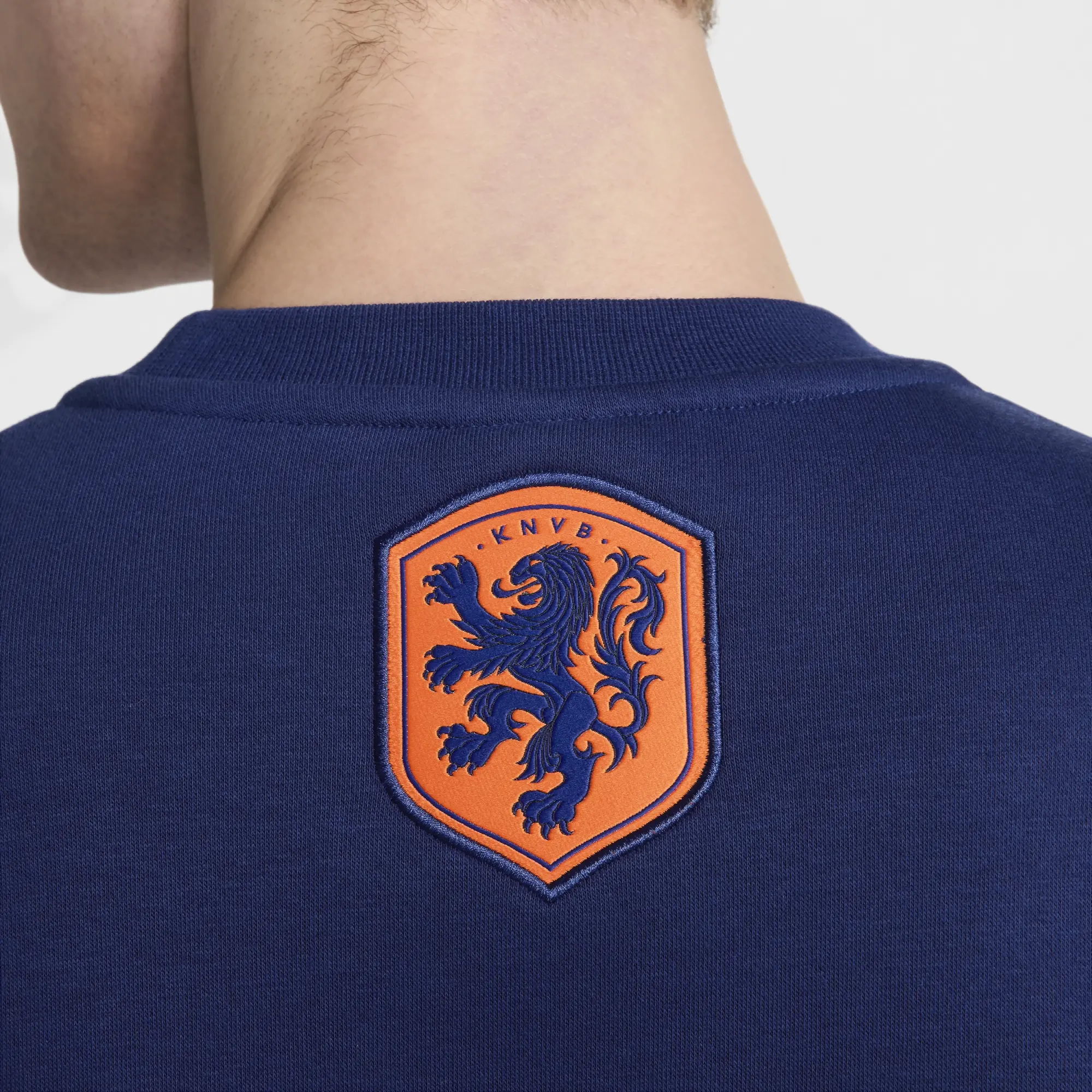 Netherlands Club Fleece Men's Nike Football Crew-Neck Sweatshirt - Blue - Cotton/Polyester