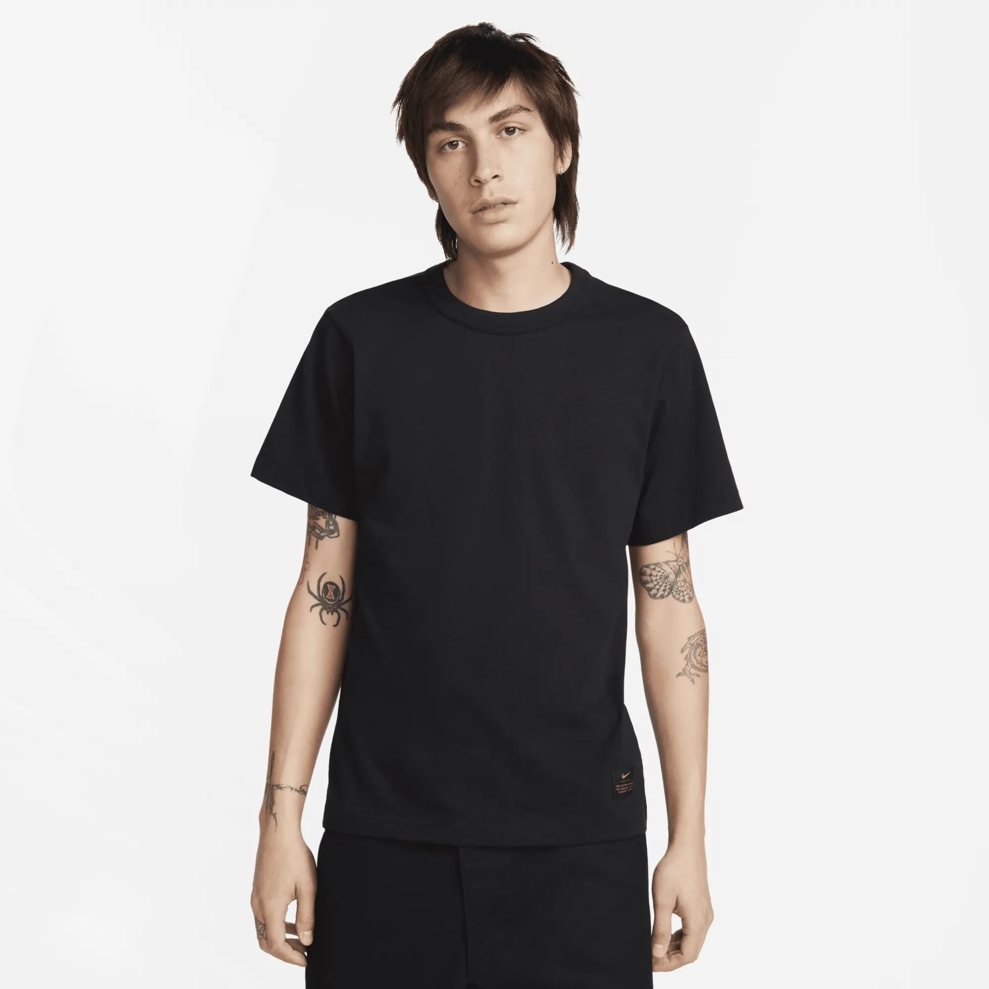 Nike Life Short-Sleeve Knit Top Men Shortsleeves Black