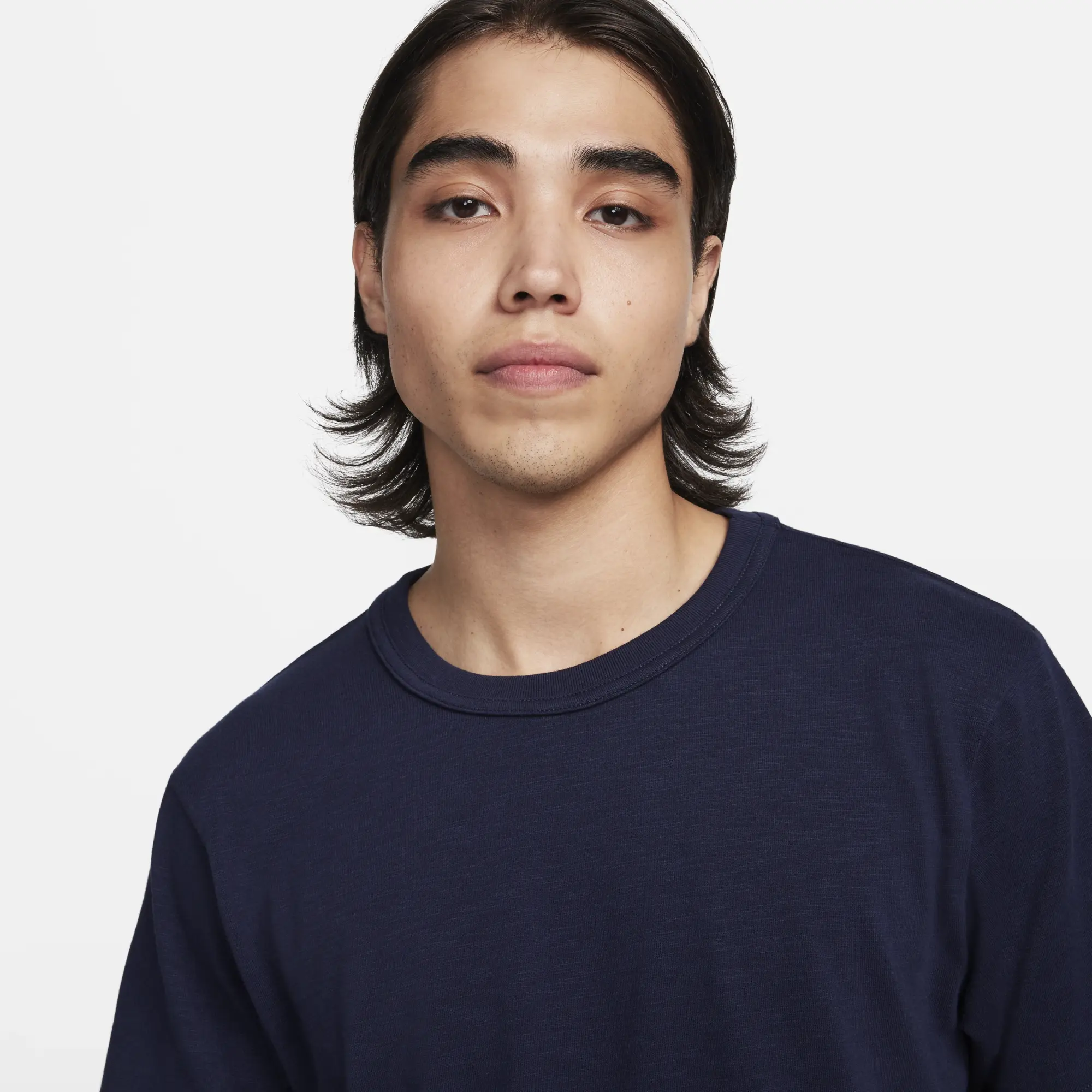Nike Life Men's Short-Sleeve Knit Top - Blue - Cotton