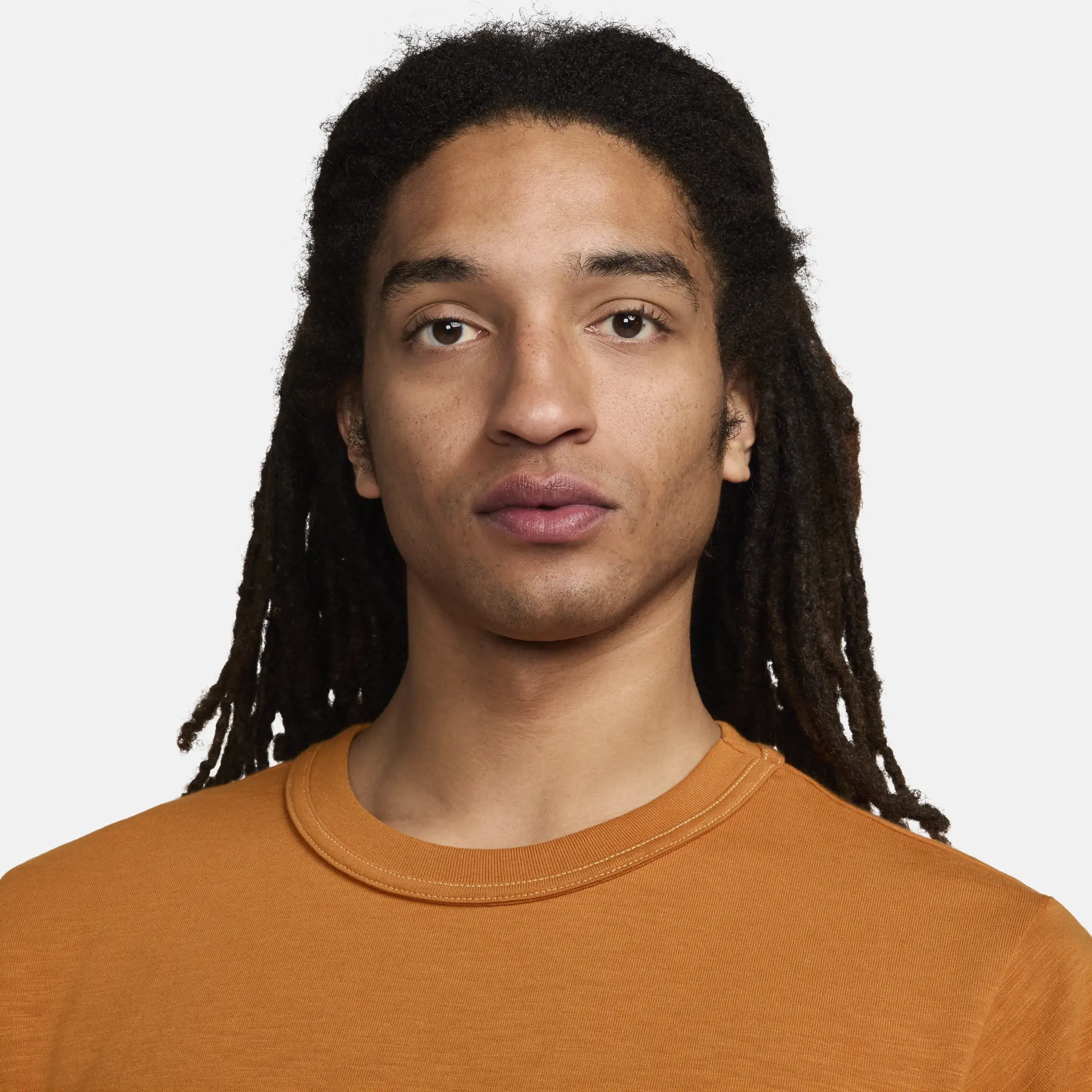 Nike Life Knitted T-Shirt In Orange