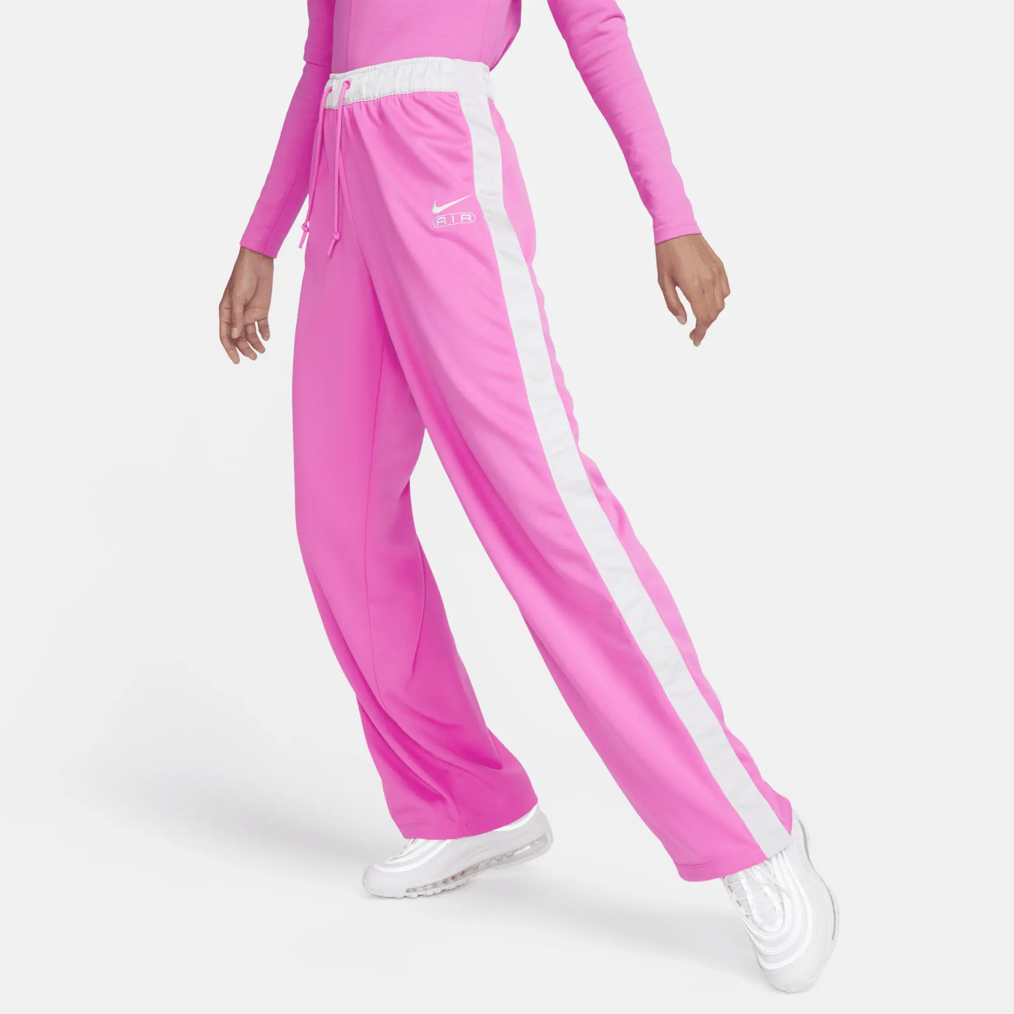 Nike Womens Mid-Rise Breakaway Pant - Pink - Size XL - Pink