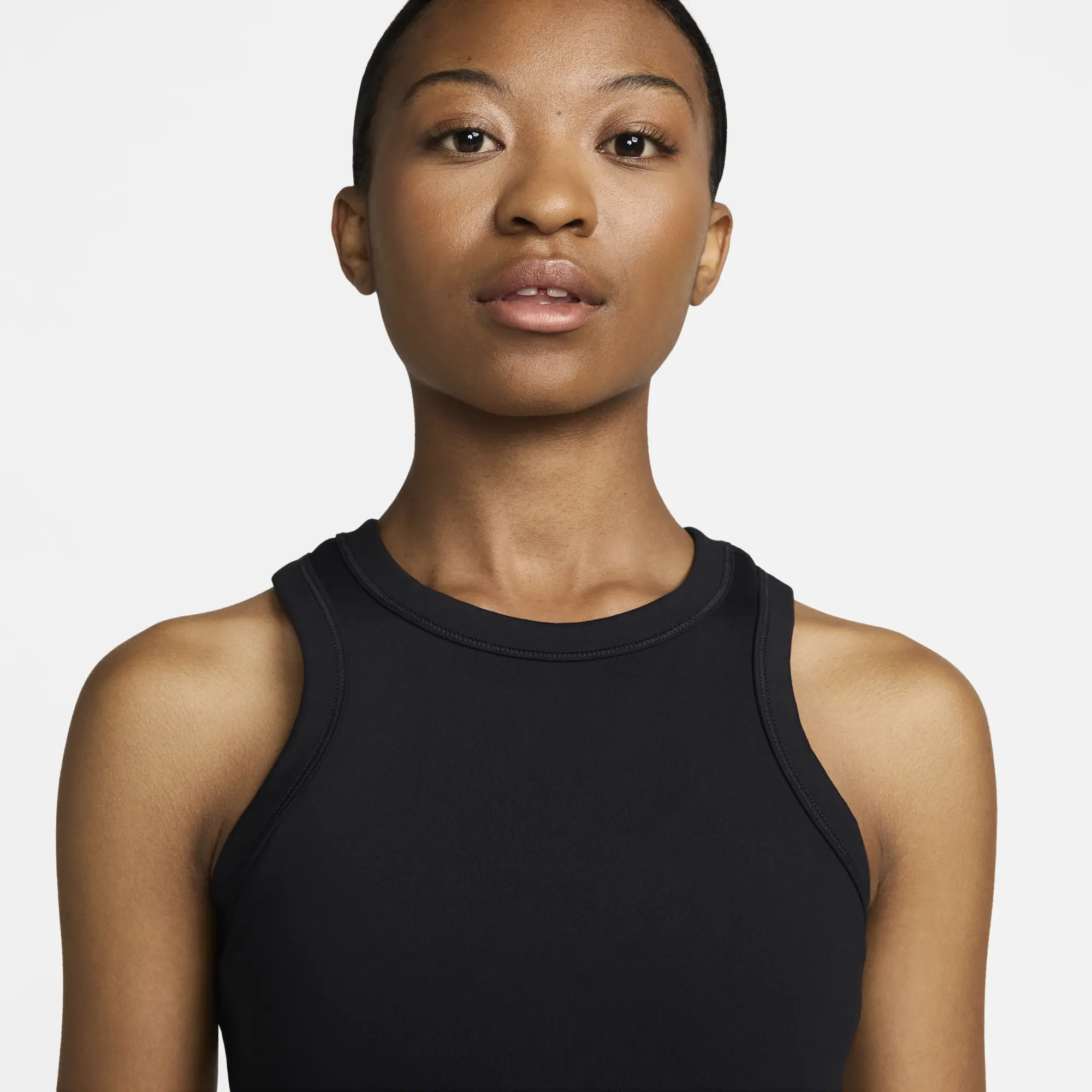 Nike One Training Dri-Fit Tight Crop Tank In Black