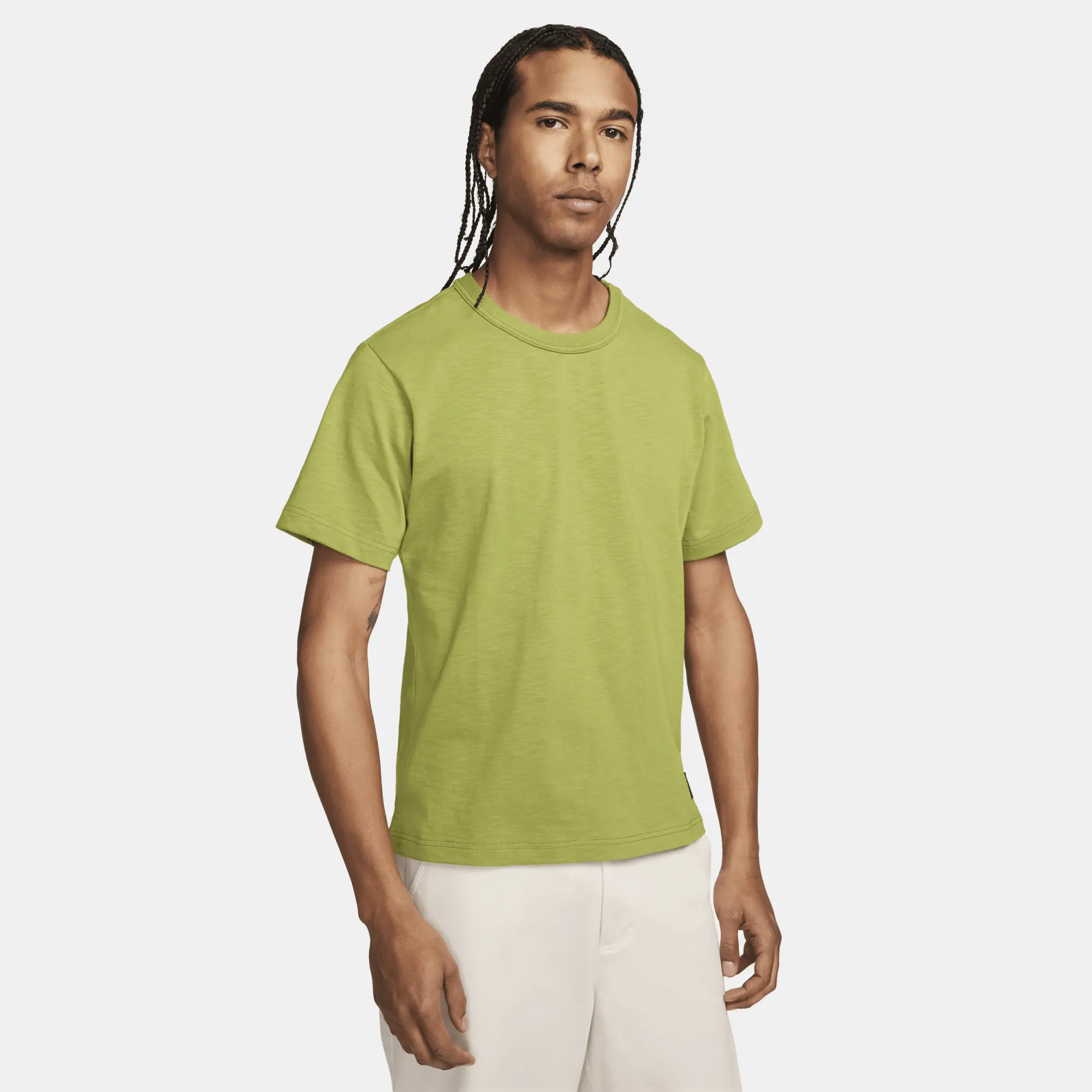 Nike Men's Life Short Sleeved Knit Pear/Pacific Moss