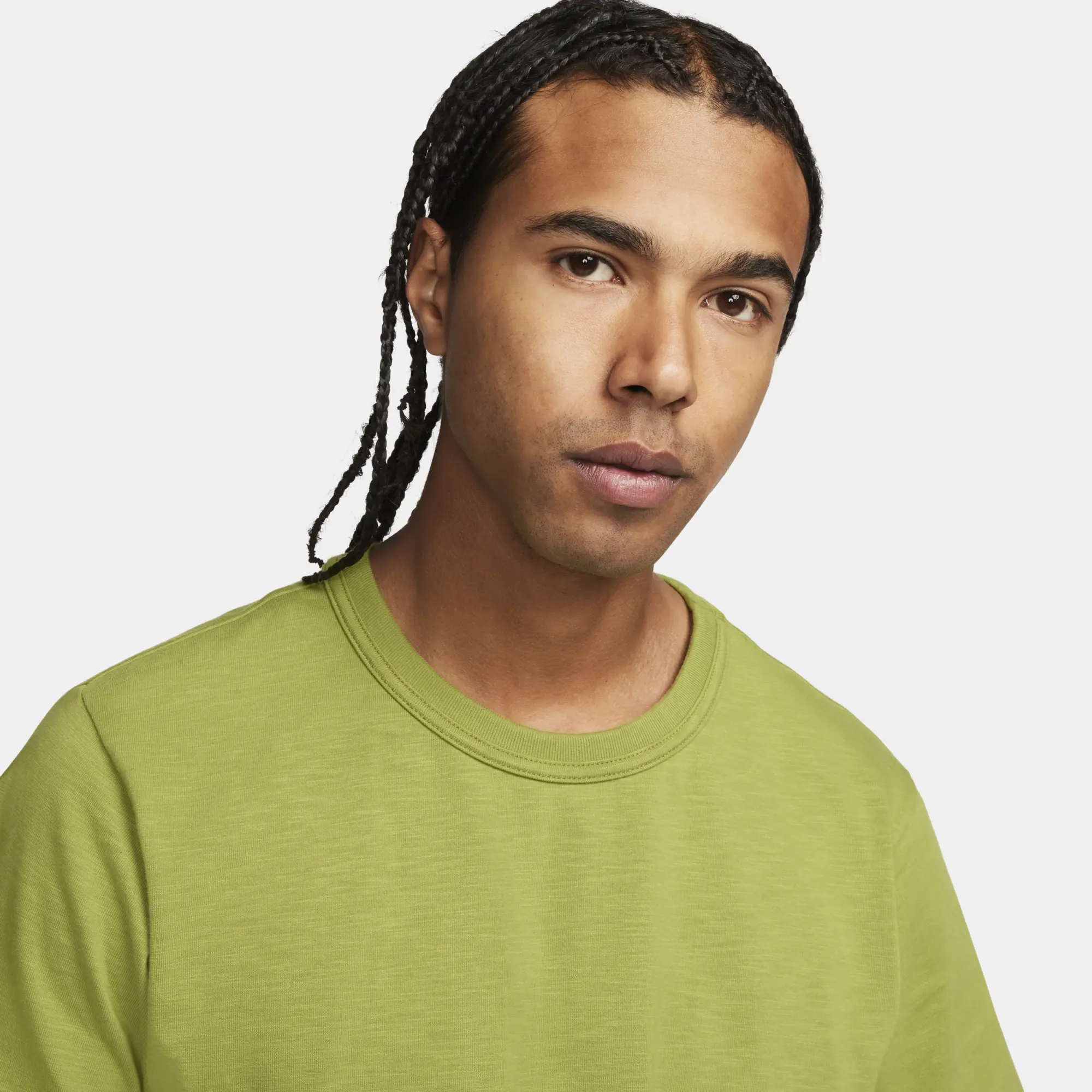 Nike Men's Life Short Sleeved Knit Pear/Pacific Moss