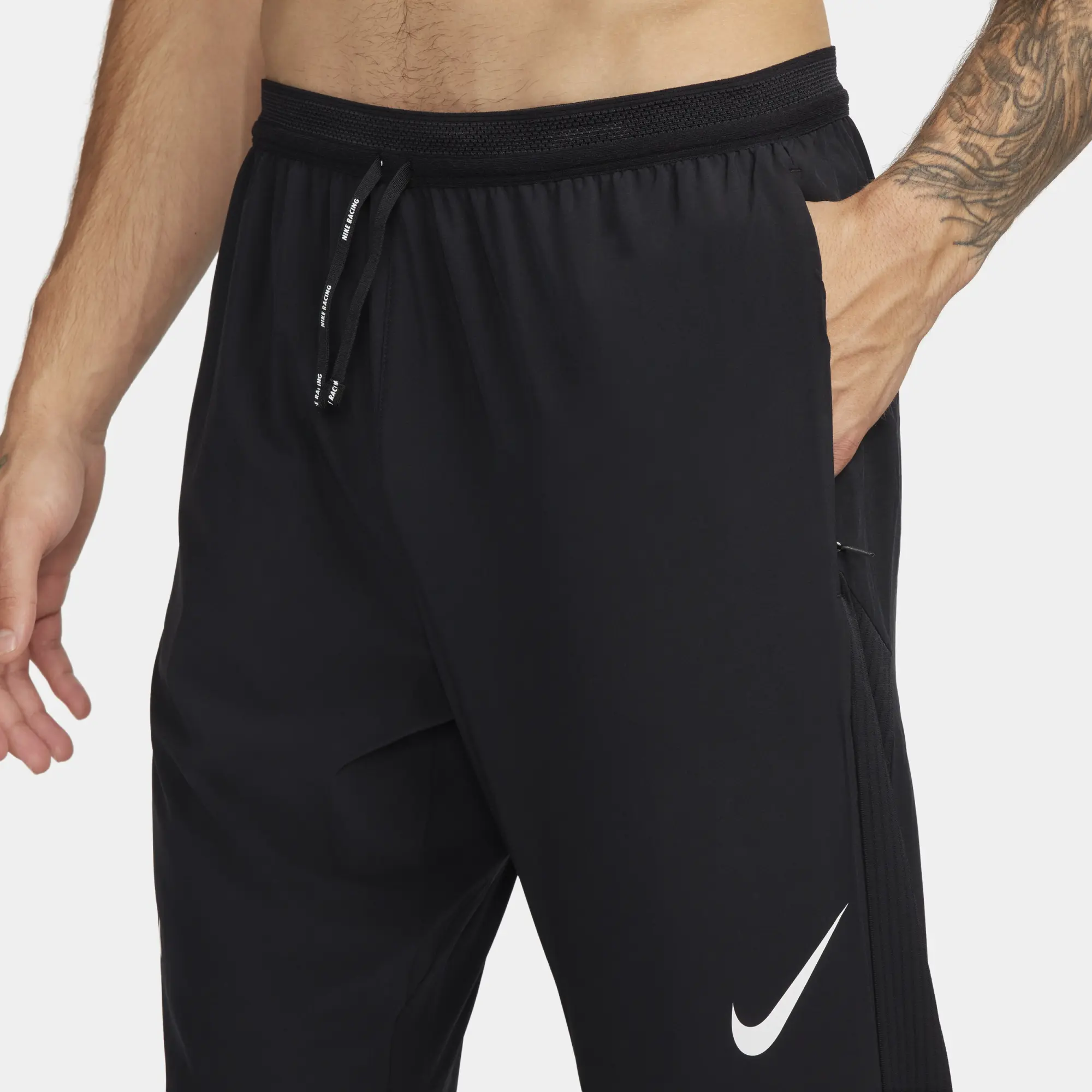 Nike AeroSwift Men's Dri-FIT ADV Running Trousers - Black - Recycled Polyester Minimum