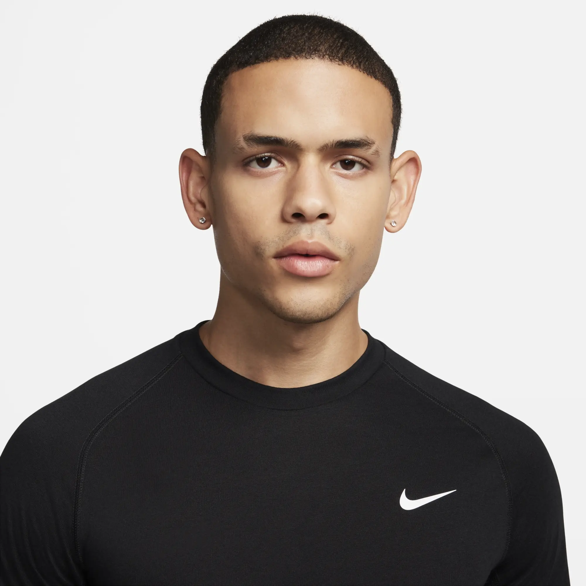 T-Shirt Nike Flex Rep Men's Dri-Fit Short-Sleeve Fitness Top Black/ White L
