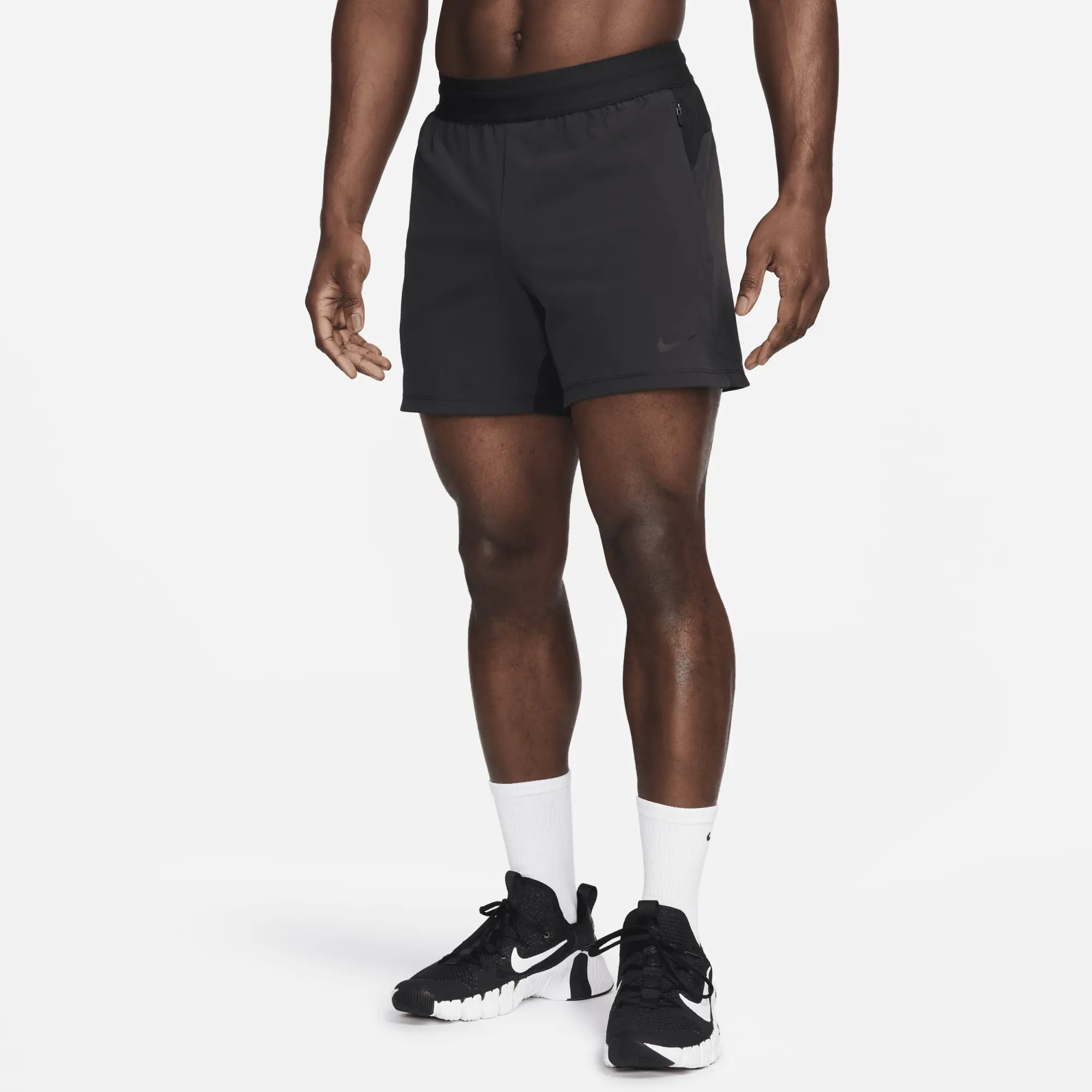 Nike Flex Rep Men's Dri-FIT 13cm (approx.) Unlined Fitness Shorts - Black - Polyester/Elastane