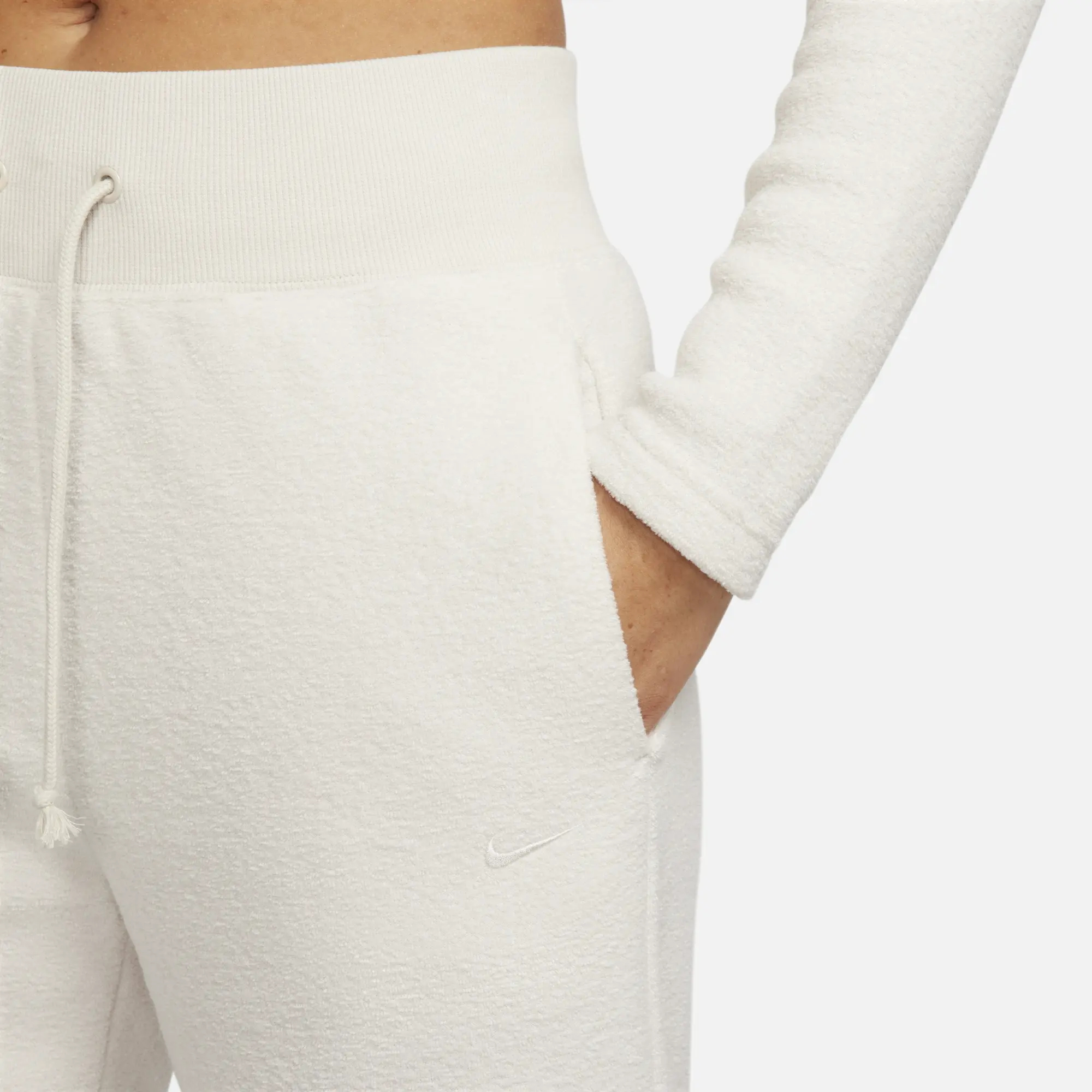 Nike Sportswear Phoenix Plush Women's High-Waisted Wide-Leg Cosy Fleece Trousers - Brown - Fleece