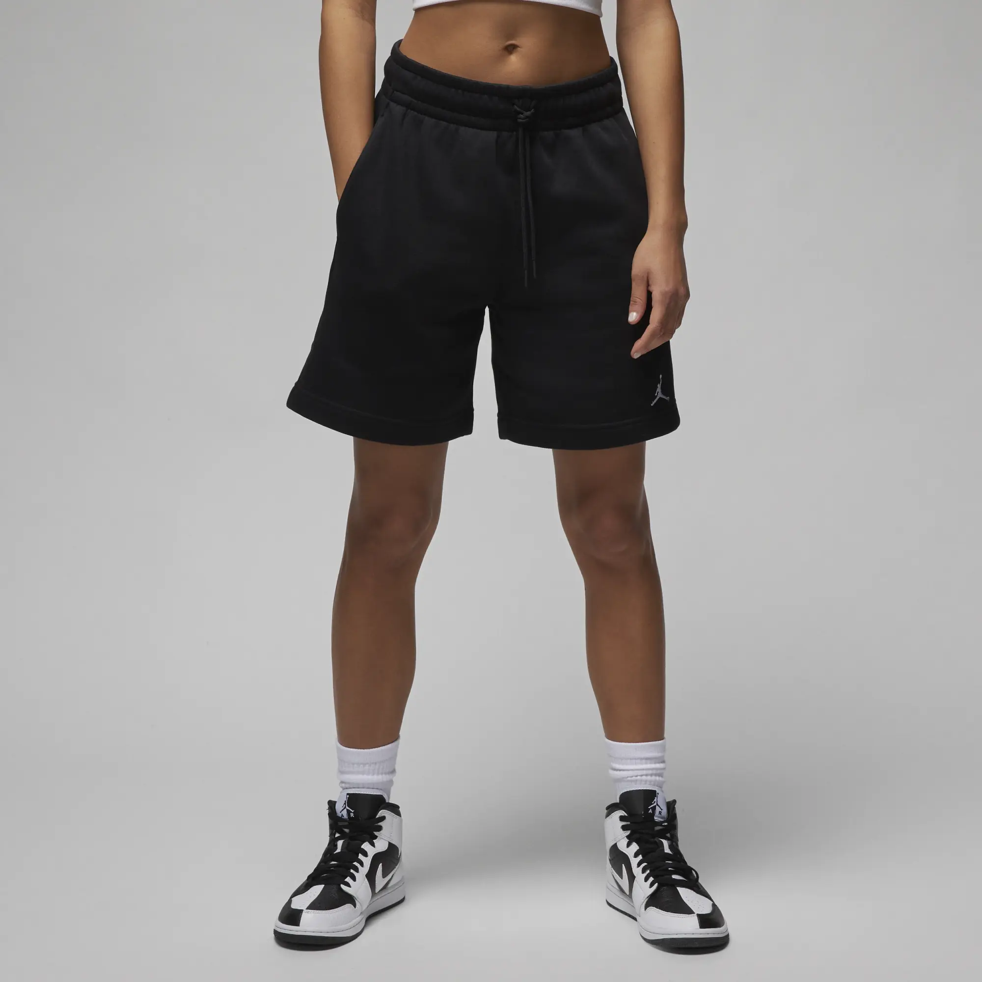 Nike Jordan Jordan Womens Brooklyn Fleece 2 Short - Black - Size L - Black