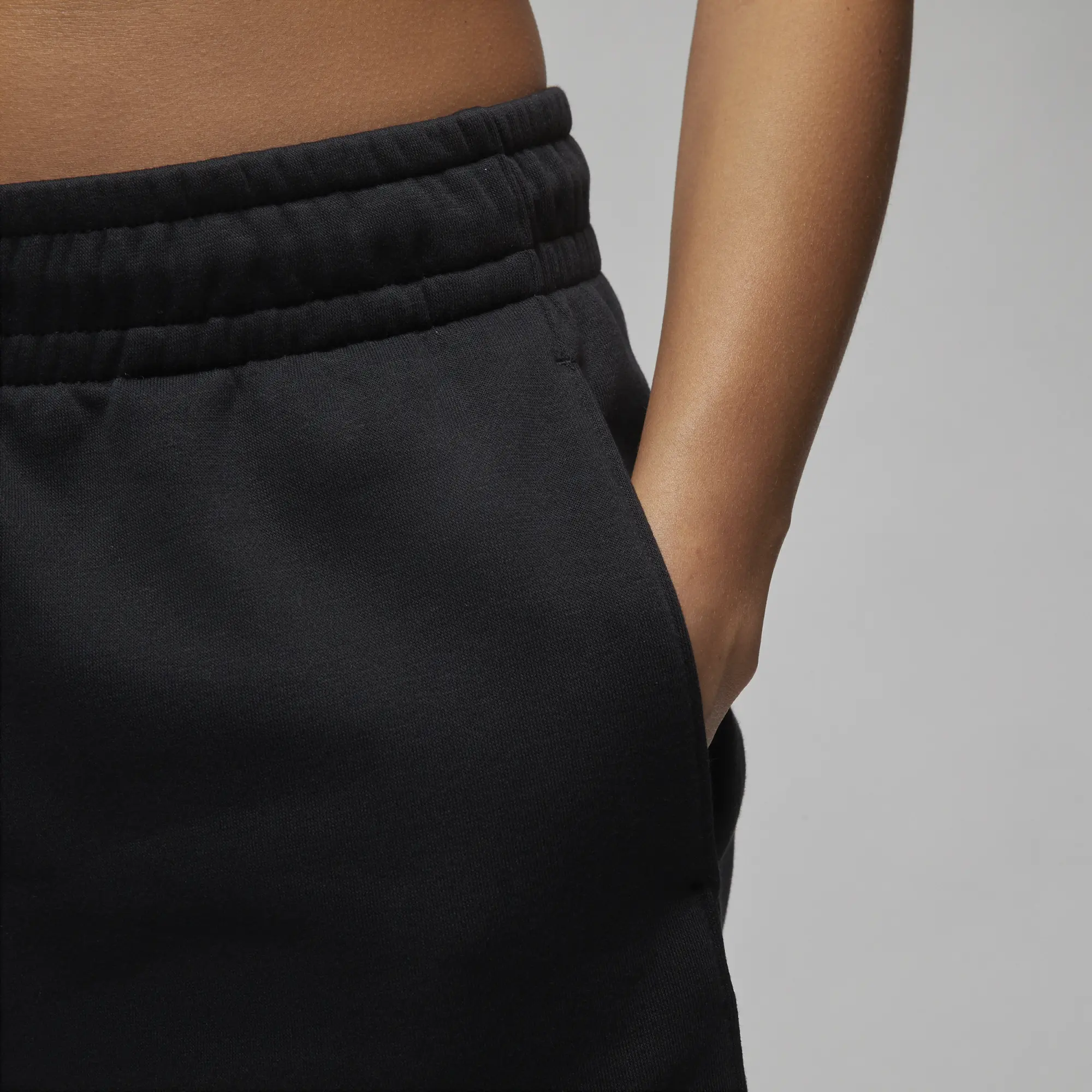Nike Jordan Jordan Womens Brooklyn Fleece 2 Short - Black - Size L - Black