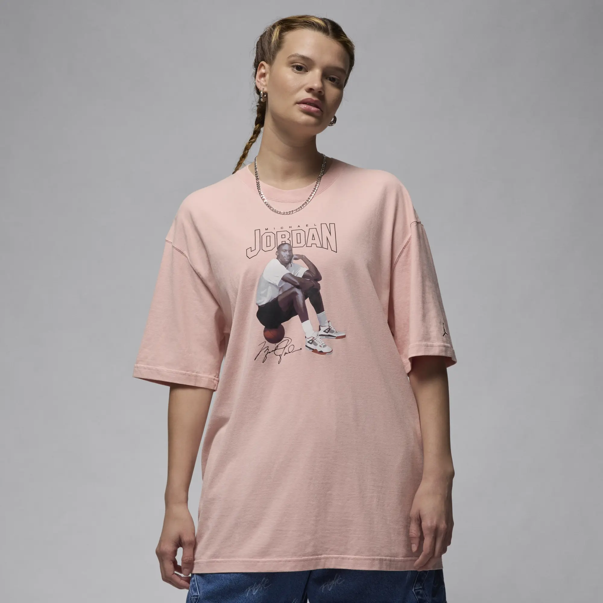 Nike Jordan Jordan Women's Oversized Graphic T-Shirt - Pink