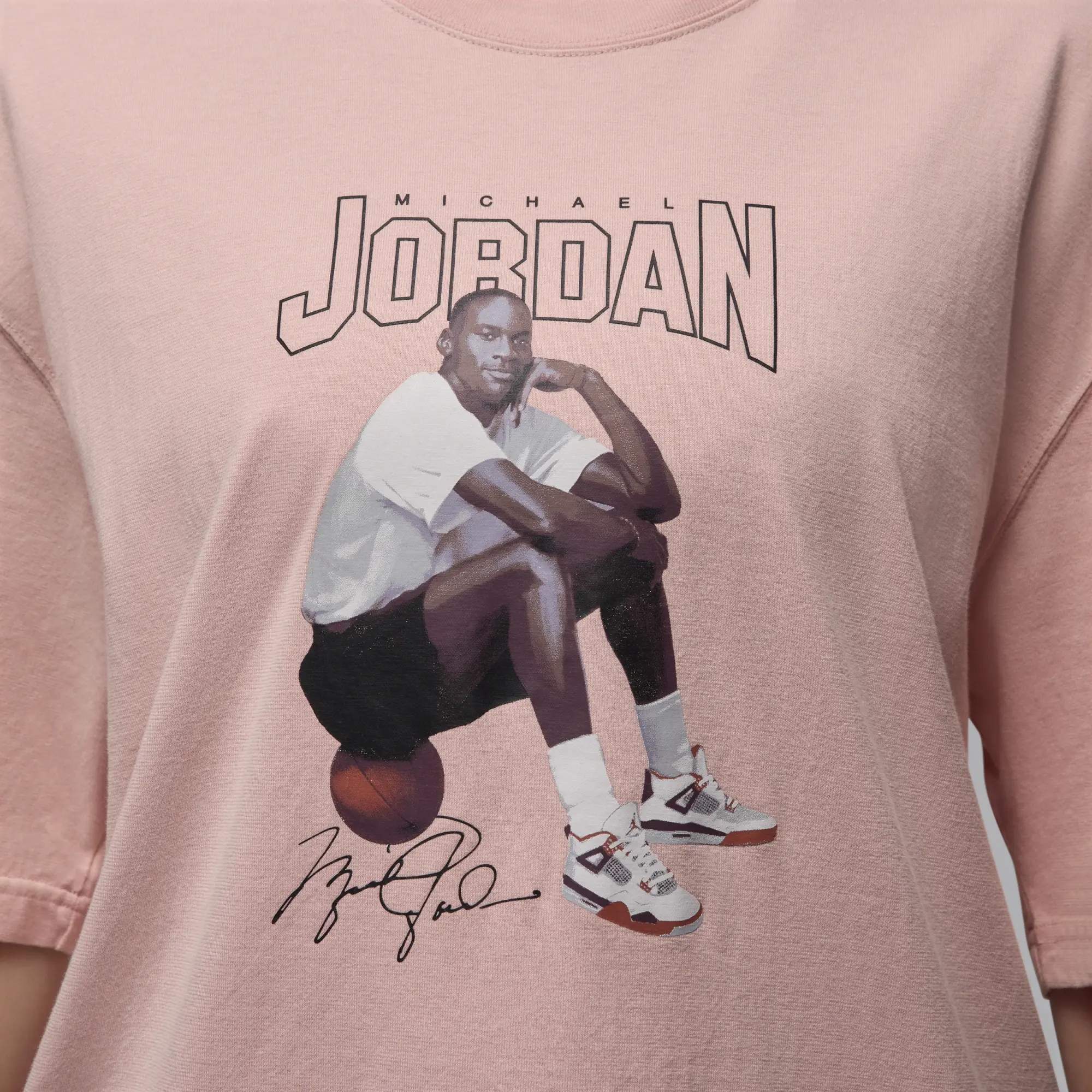 Nike Jordan Jordan Women's Oversized Graphic T-Shirt - Pink