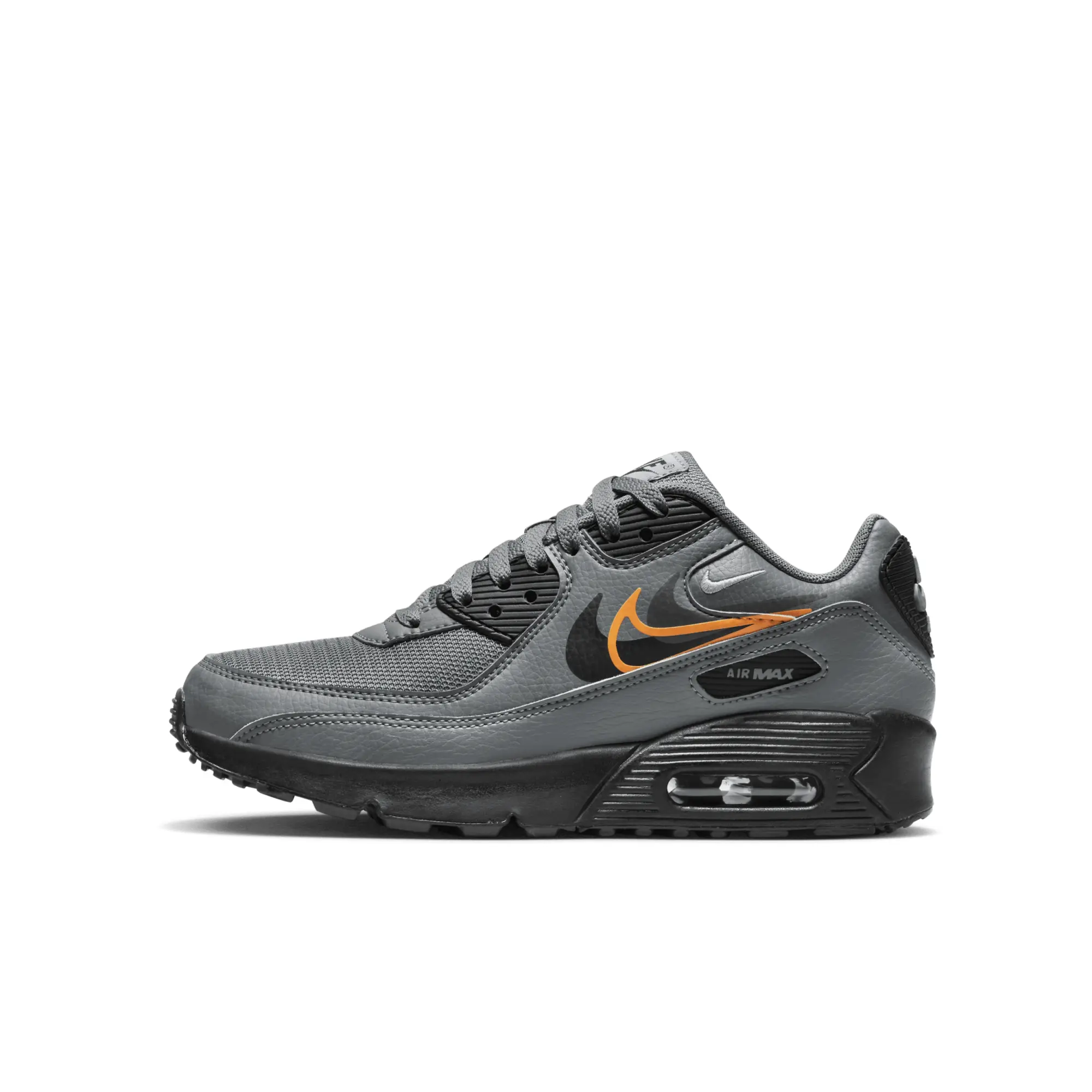 Nike Junior Air Max 90 Trainer - Grey - Size 5.5 - Grey