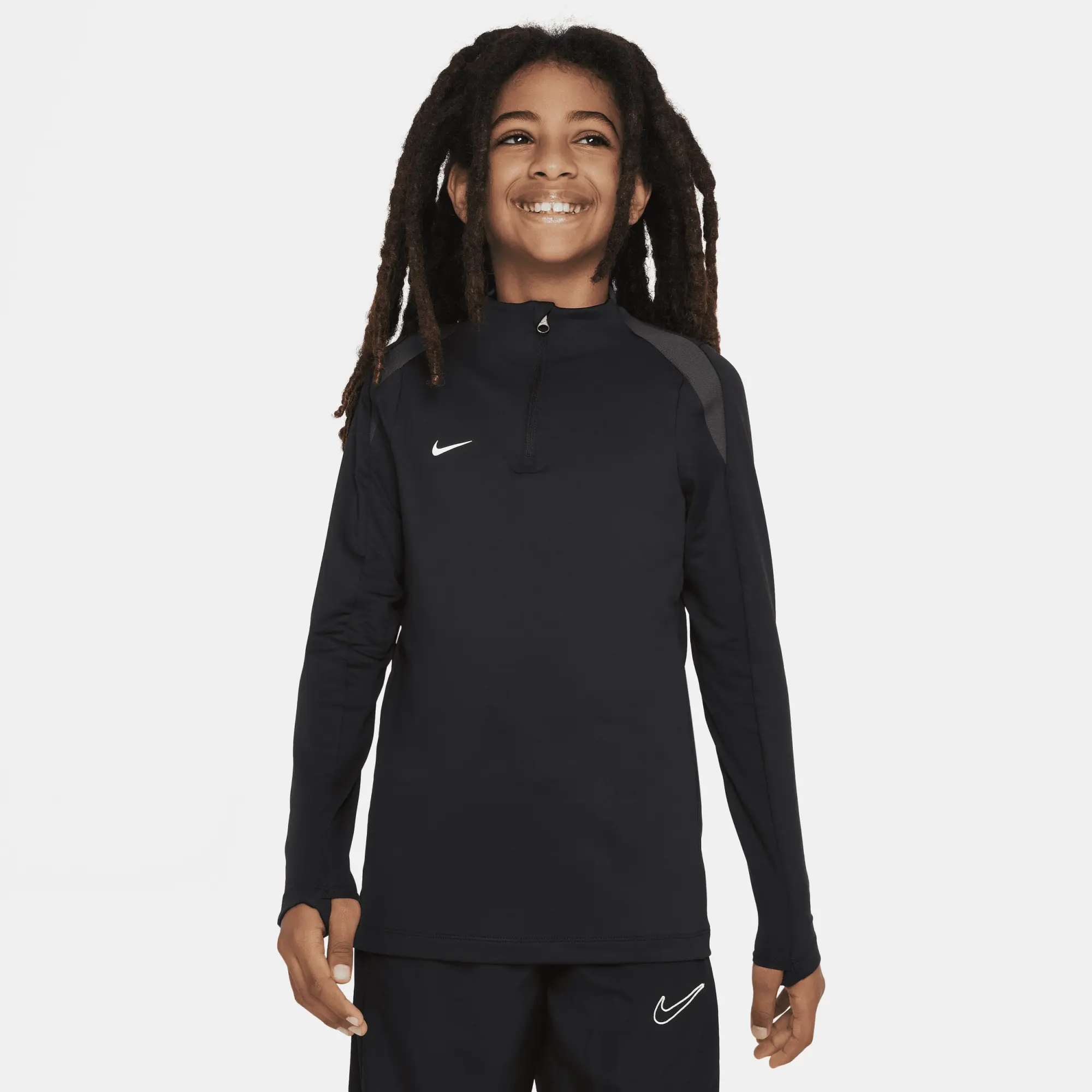 Nike Junior Dri-FIT Strike Drill Top - Black - Size S/B - Black