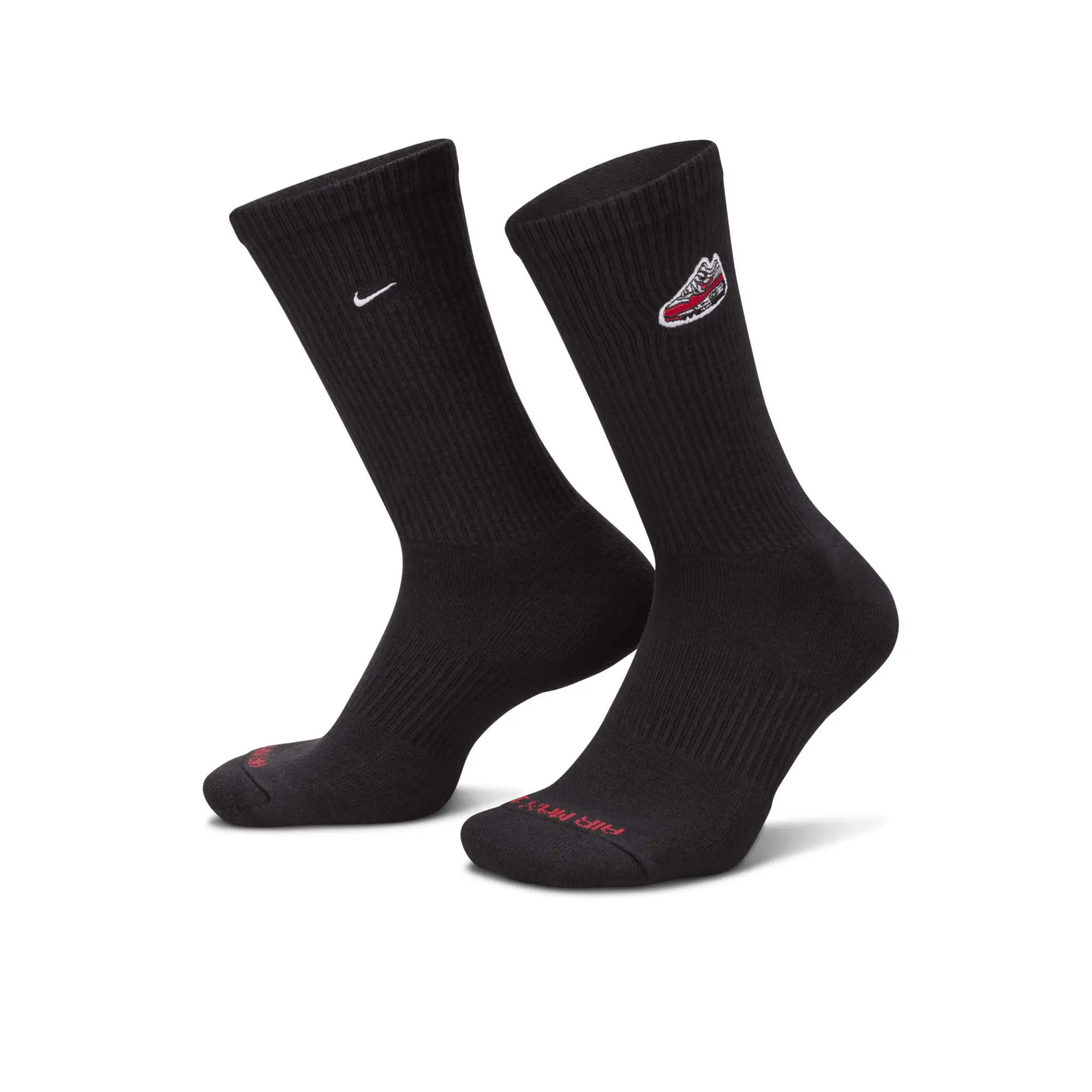 Nike Everyday Plus Cushioned Crew Socks - Black