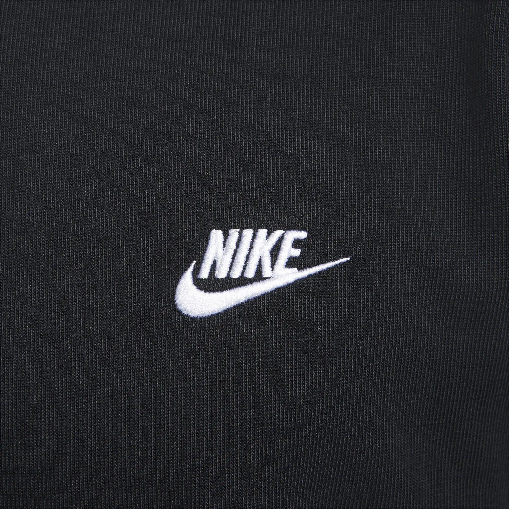Nike Club Men's Long-Sleeve Knit Polo - Black - Cotton