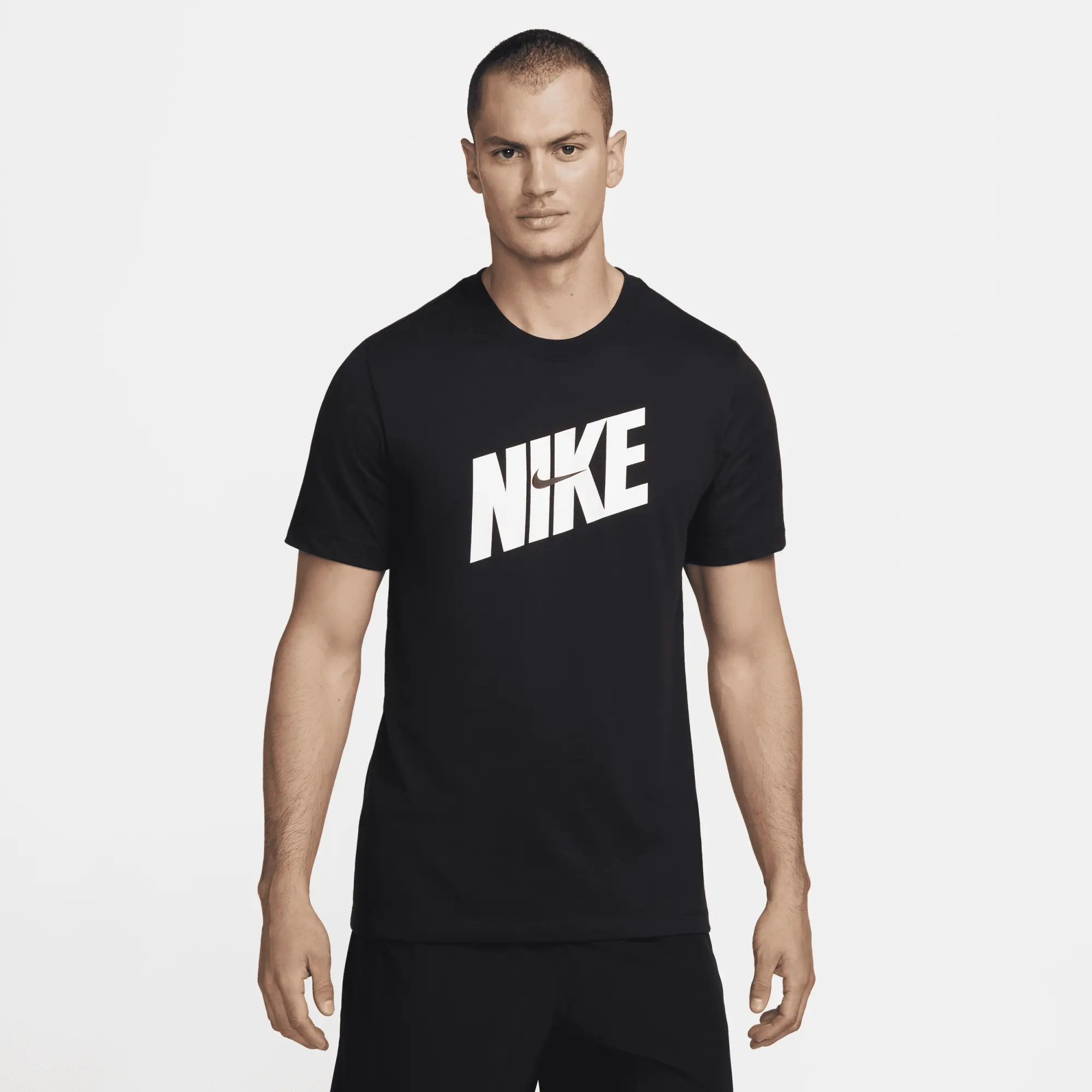 Nike Men's Dri-FIT Fitness T-Shirt - Black