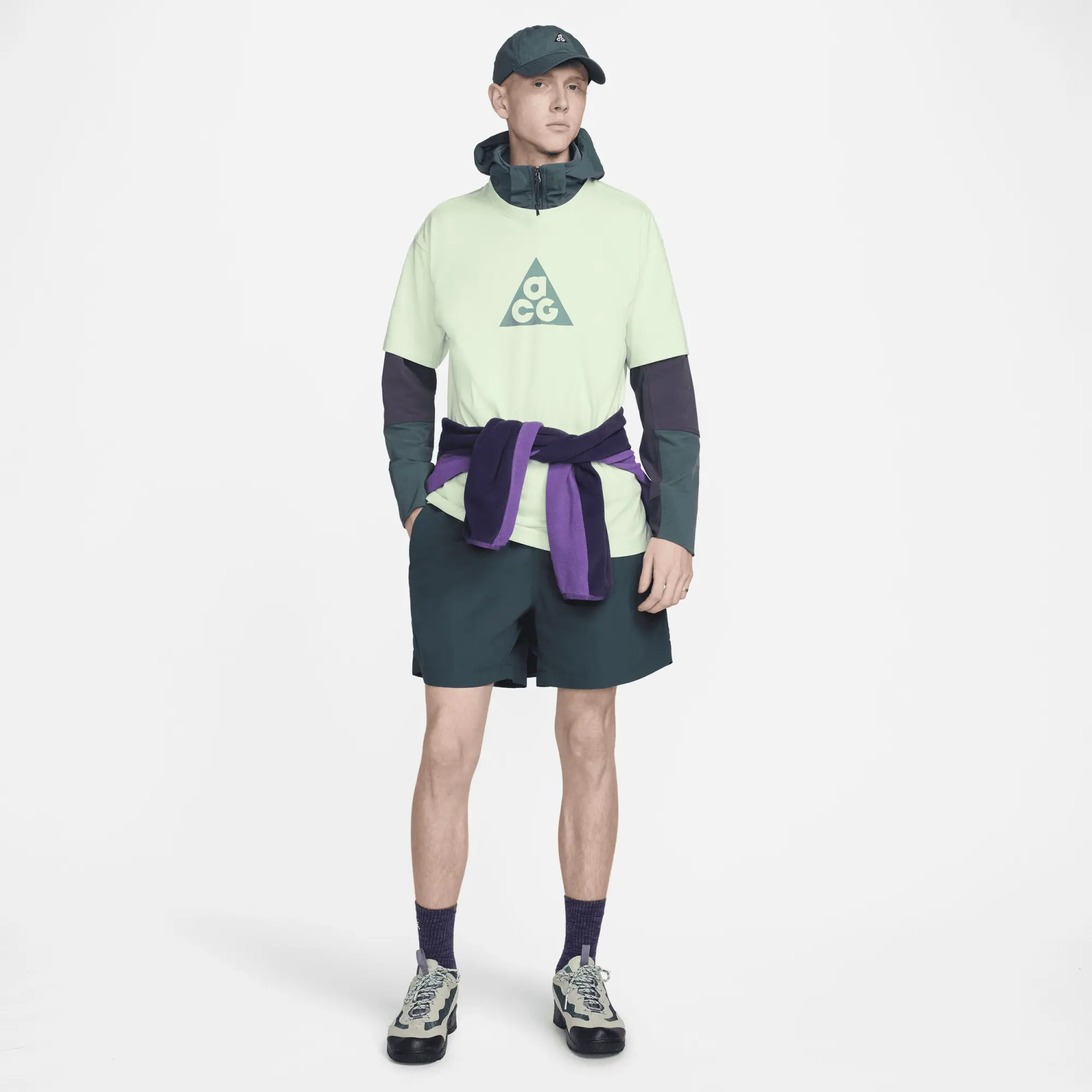 Nike ACG Men's Dri-FIT T-Shirt - Green - Polyester/Cotton