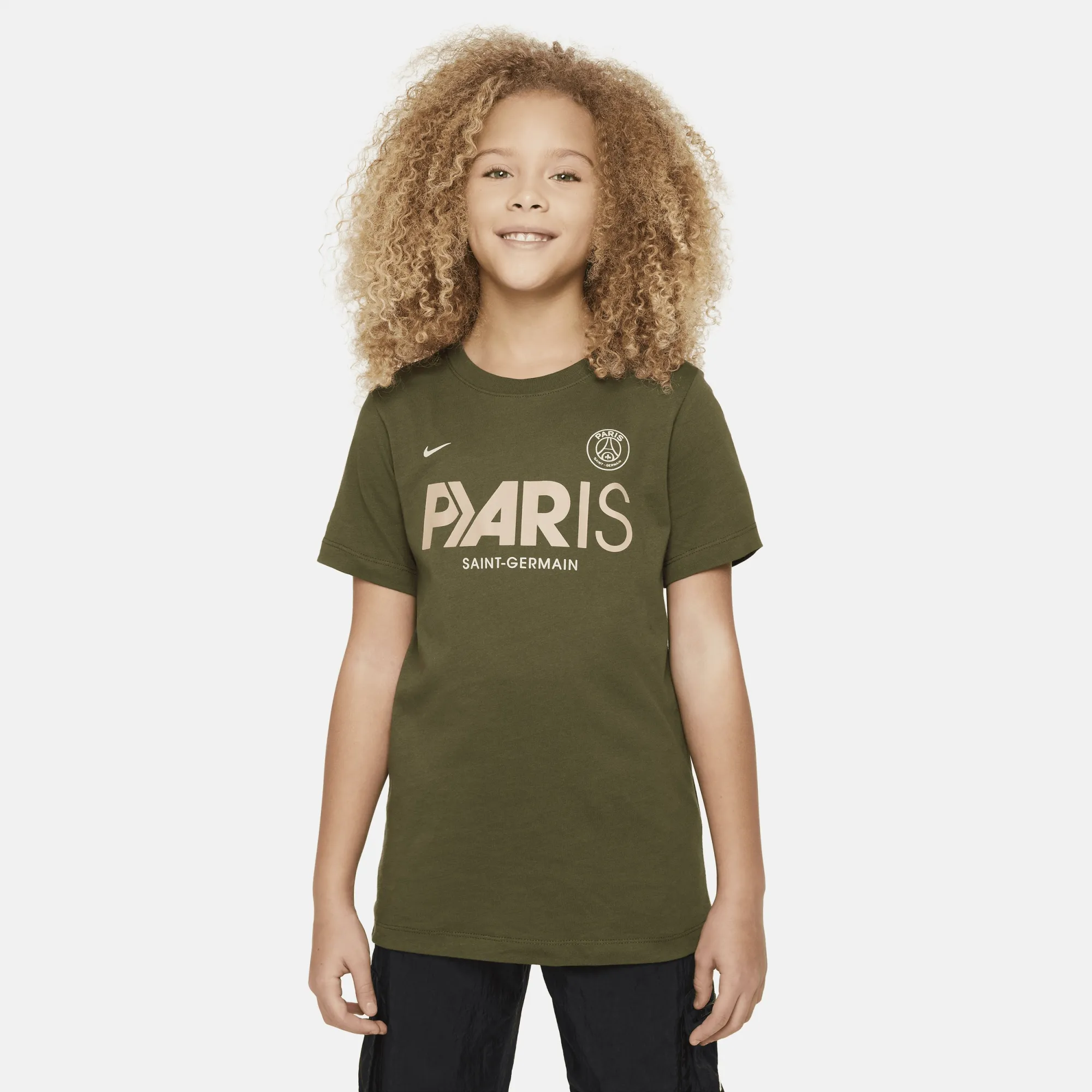 Paris Saint-Germain Mercurial Older Kids' Nike Football T-Shirt - Green