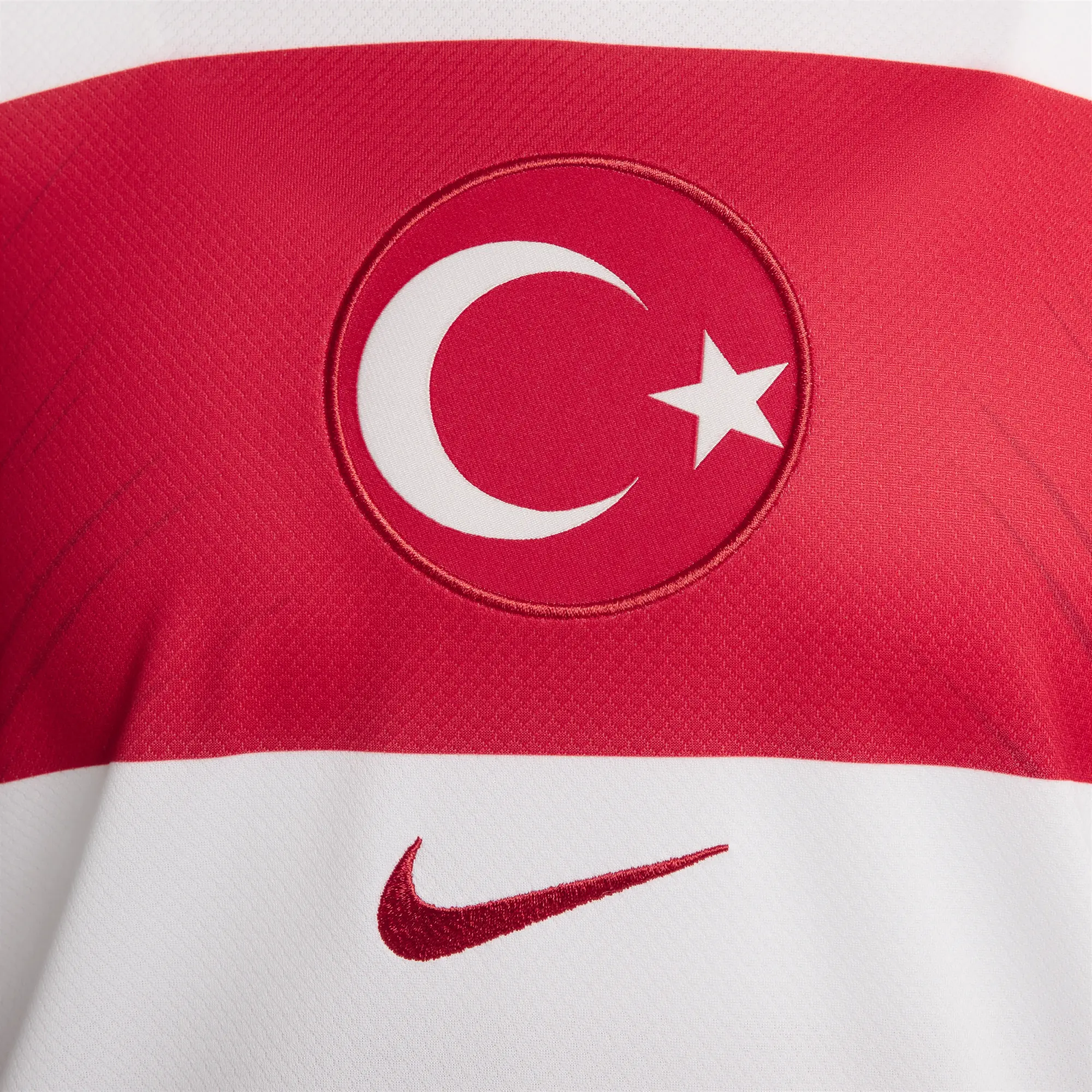 Türkiye 2024/25 Stadium Home Women's Nike Dri-FIT Football Replica Shirt - White - Polyester