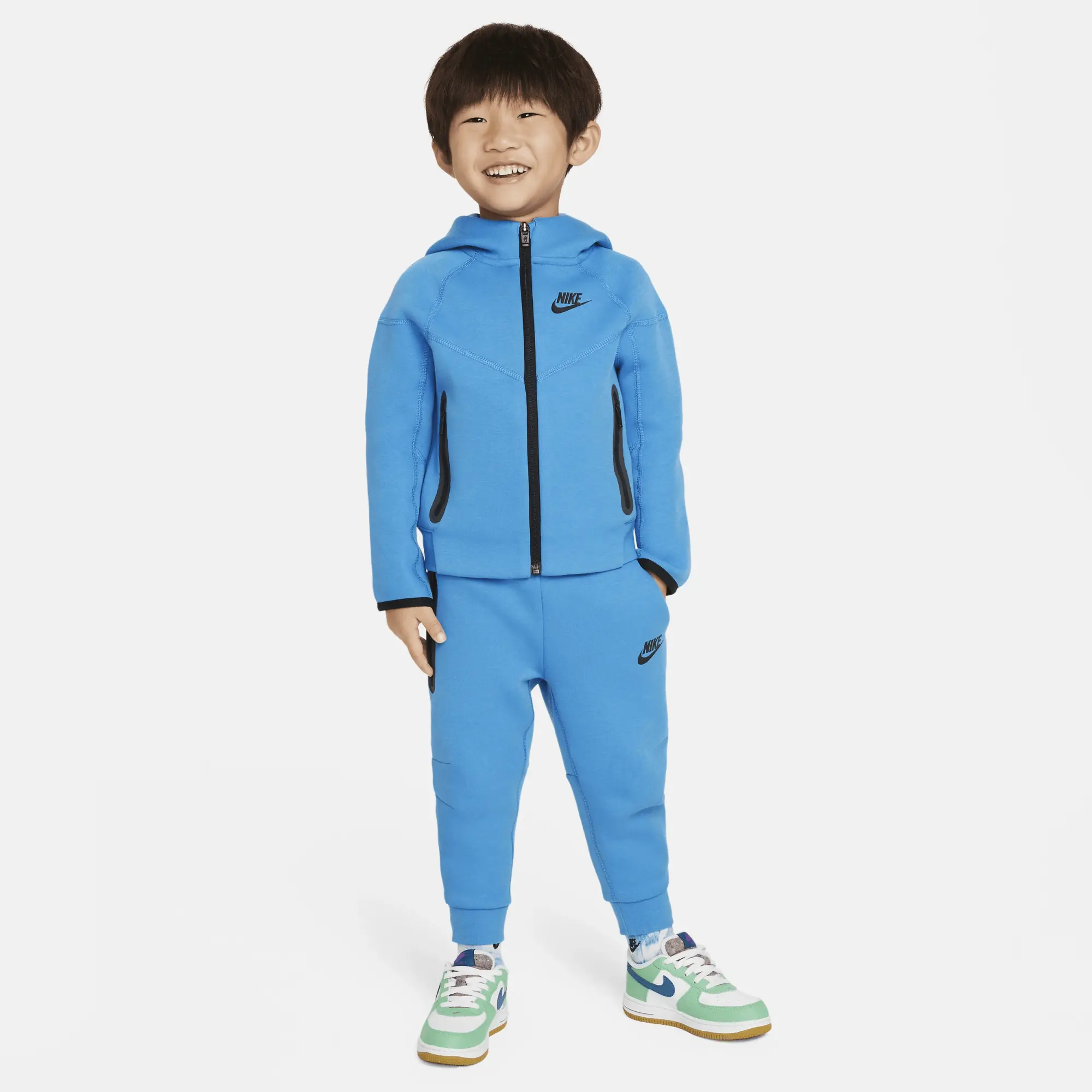 Blue Nike Tech shops Fleece Set Toddler Kids