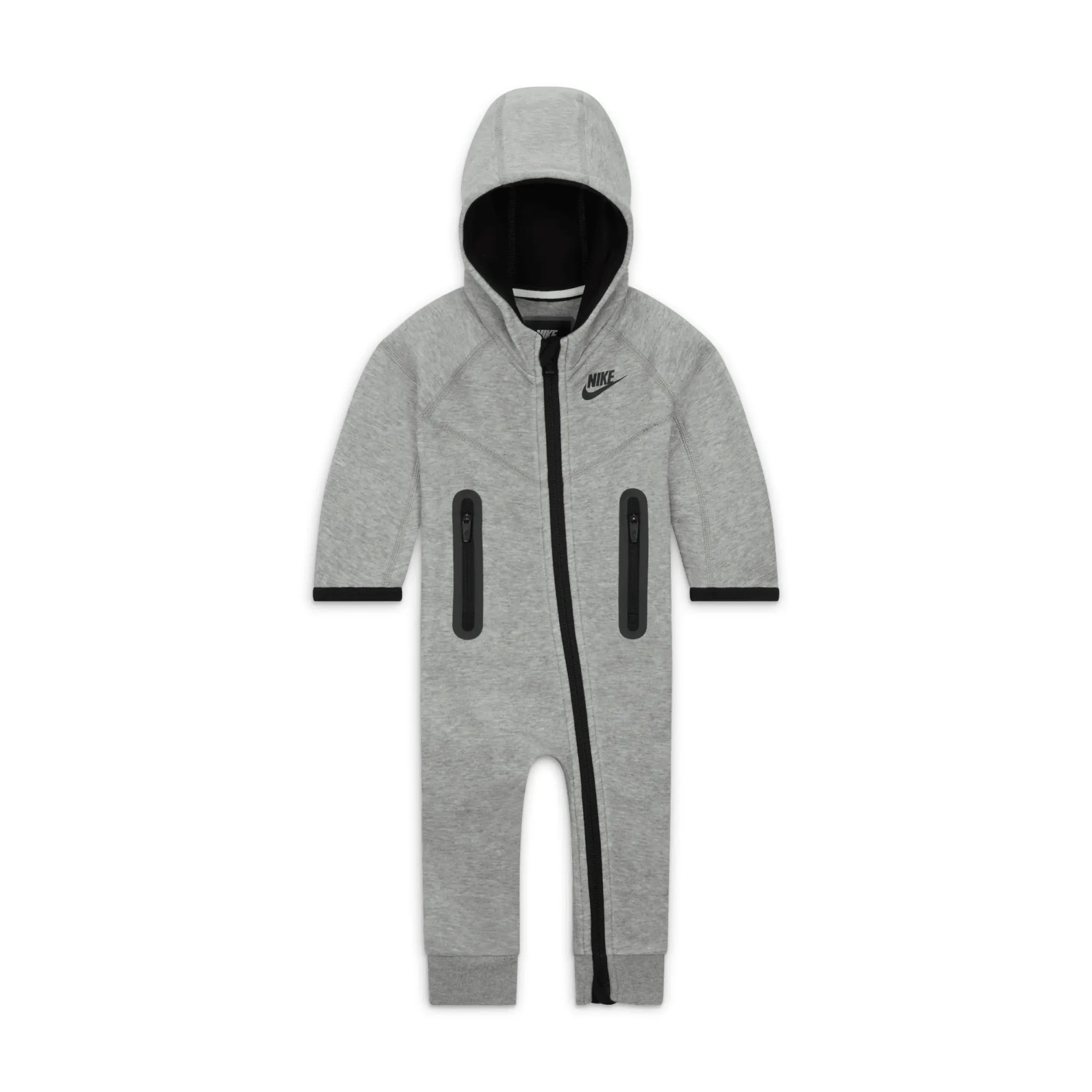 Nike Sportswear Tech Fleece Hooded Overalls Baby Overalls - Grey - Tech Fleece